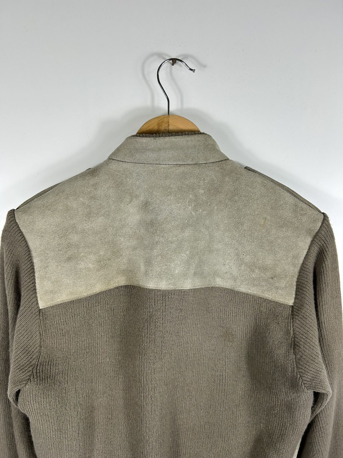 Japanese Brand ⚡️Vintage Mervyn’s Zipper Knit Sleeve Suede Leather Jacket Size US M / EU 48-50 / 2 - 15 Thumbnail