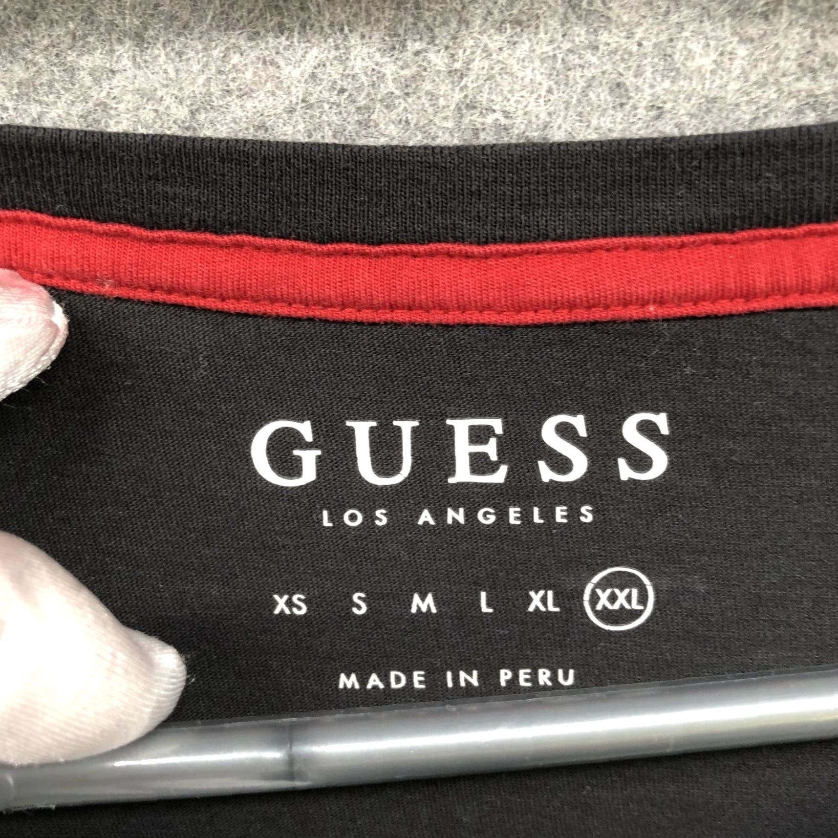 Guess Guess T Shirt Mens XXL Skull Graphic Short Sleeve Crewneck Black Red Cotton Size US XXL / EU 58 / 5 - 5 Thumbnail