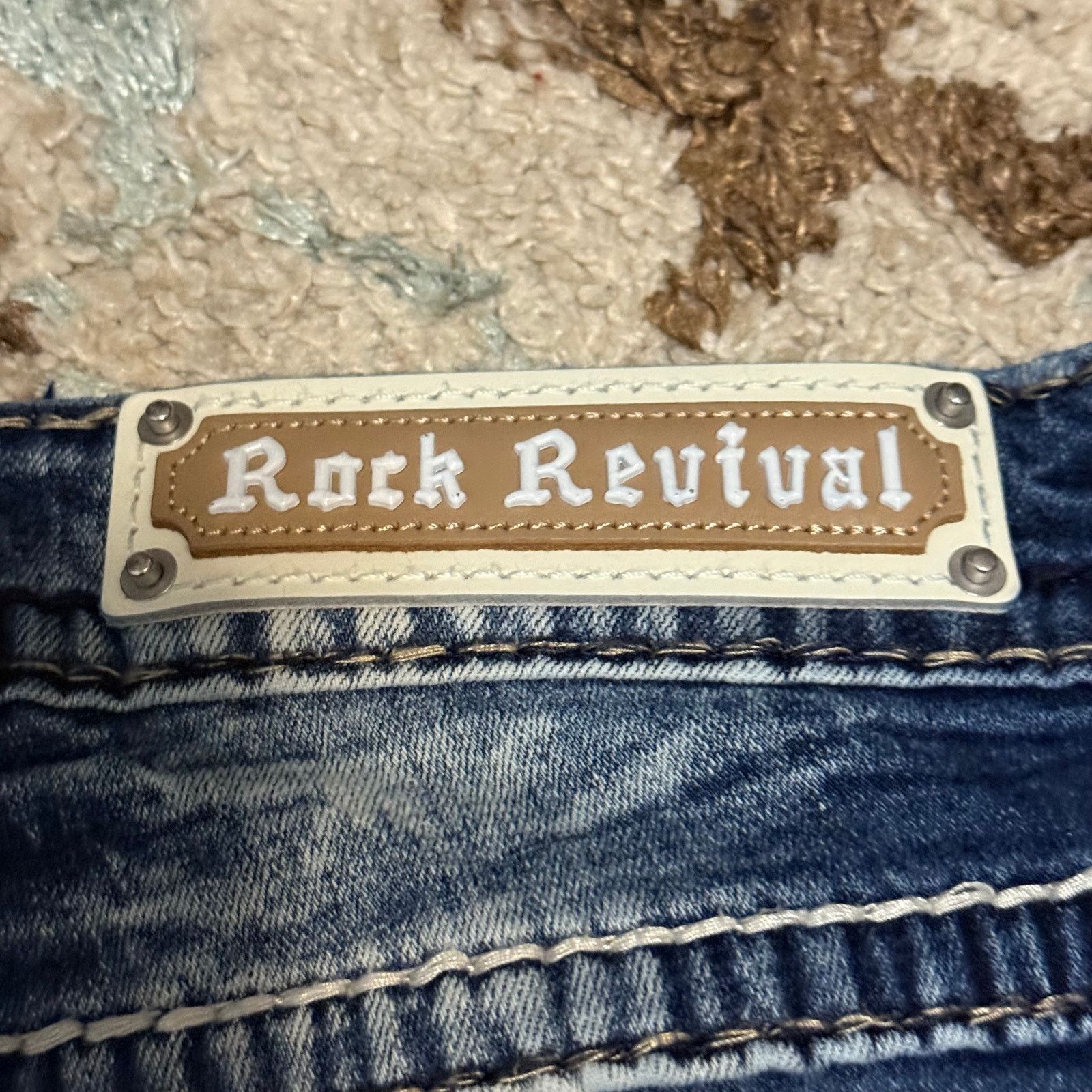 Rock Revival Rock Revival Womens Damyan Straight Jeans Size 30x30 Y2K Size 30" / US 8 / IT 44 - 5 Thumbnail