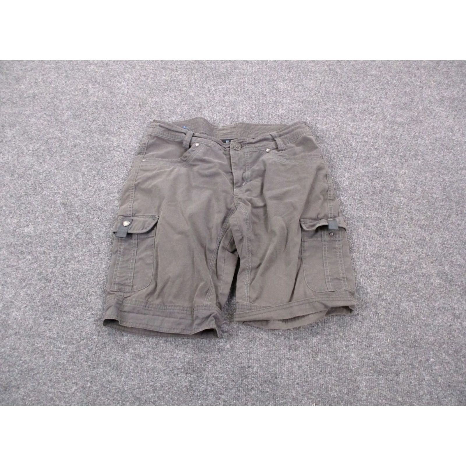 Vintage Kuhl Shorts Mens 6 Gray Cargo Utility Hiking Workwear Outdoor Climbing Camping Shirt Womens Size 30" / US 8 / IT 44 - 2 Thumbnail