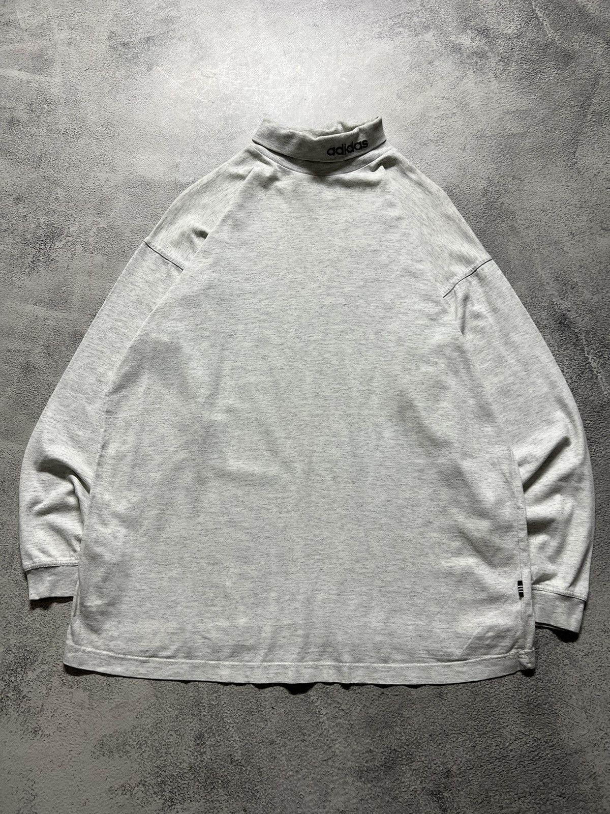 Vintage Vintage Y2k Adidas 🩶 Mock Neck Long Sleeve 90’s Size US M / EU 48-50 / 2 - 1 Thumbnail
