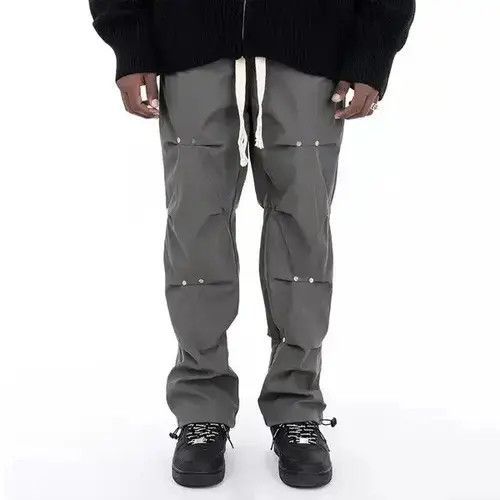 VIBE Button Pleated Pants Cargo y2k streetwear Size US 30 / EU 46 - 1 Thumbnail