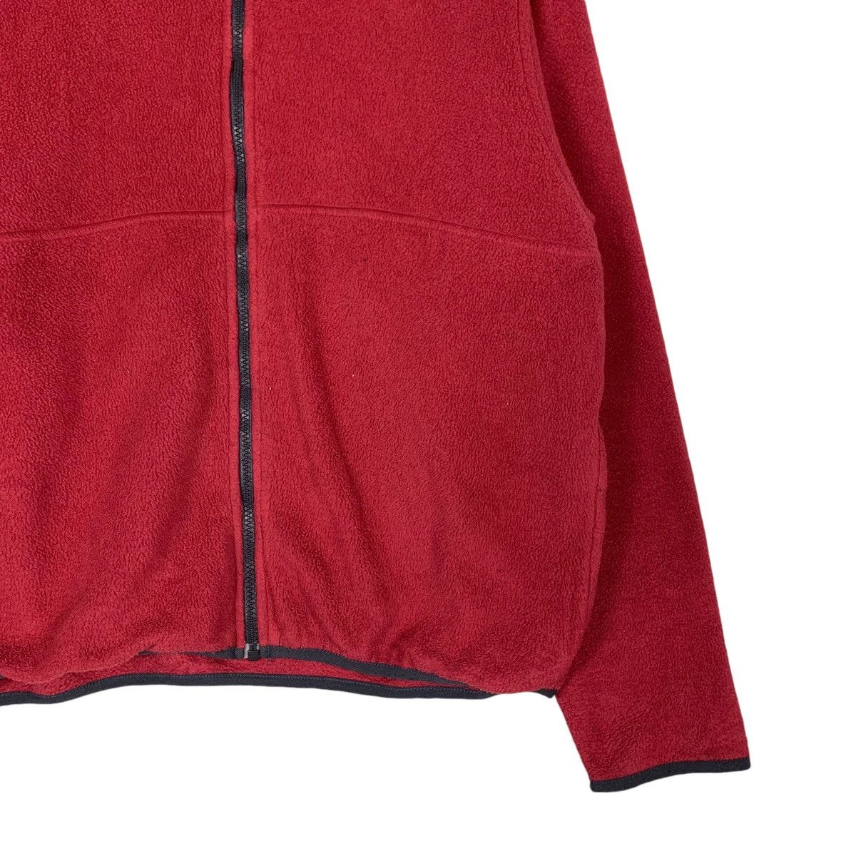 L.L. Bean 90’s L.L. BEAN Zipper Red Fleece Jacket #1358-C61 Size M / US 6-8 / IT 42-44 - 4 Thumbnail