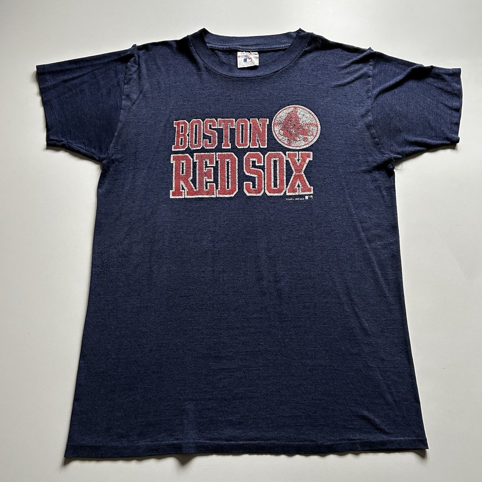 MLB Vintage 1988 Boston Red Sox T Shirt Large Paper Thin 80s MLB Size US L / EU 52-54 / 3 - 1 Thumbnail