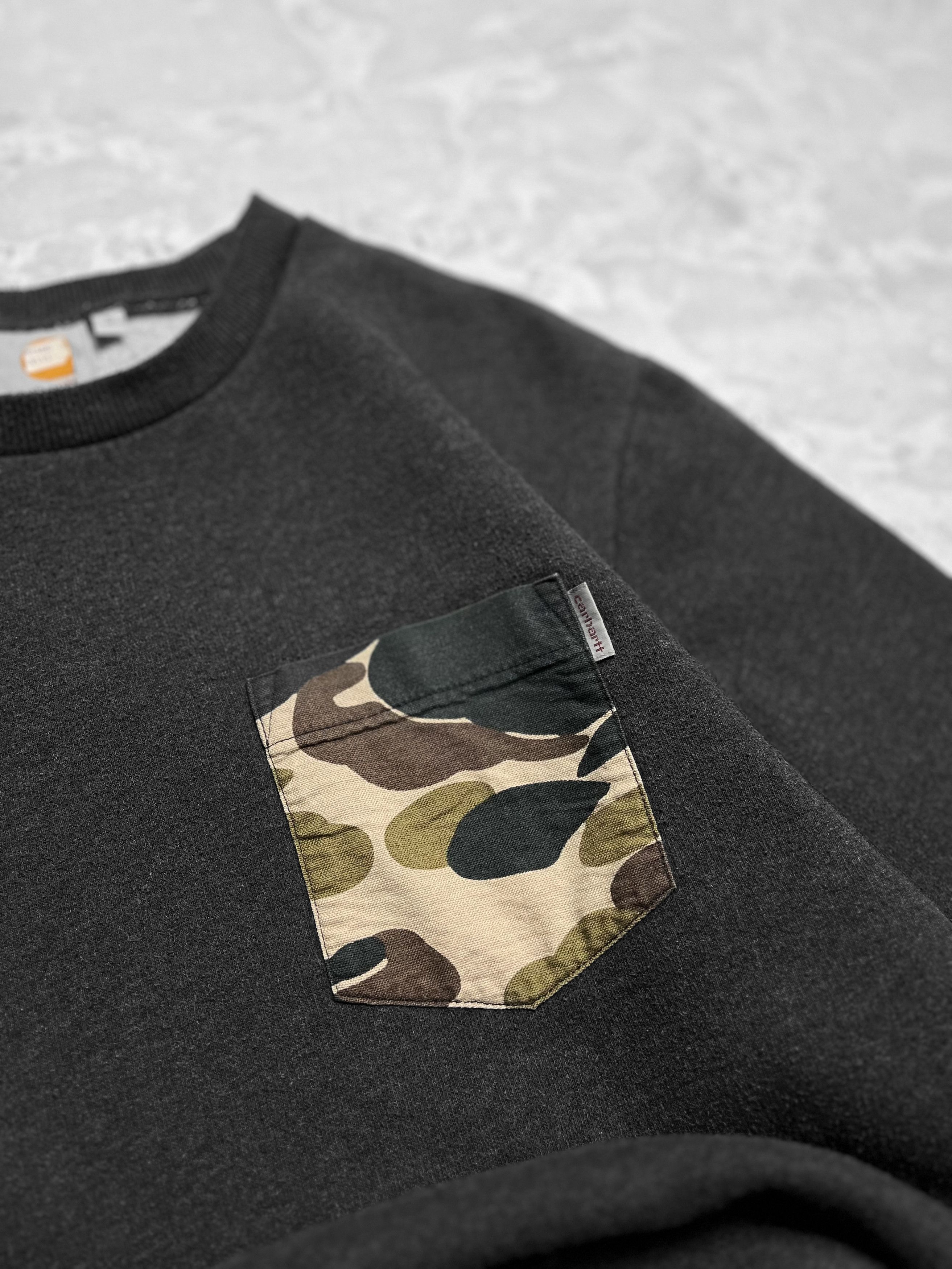 Carhartt Dark gray Carhartt sweater with pocket size S Size US S / EU 44-46 / 1 - 2 Thumbnail
