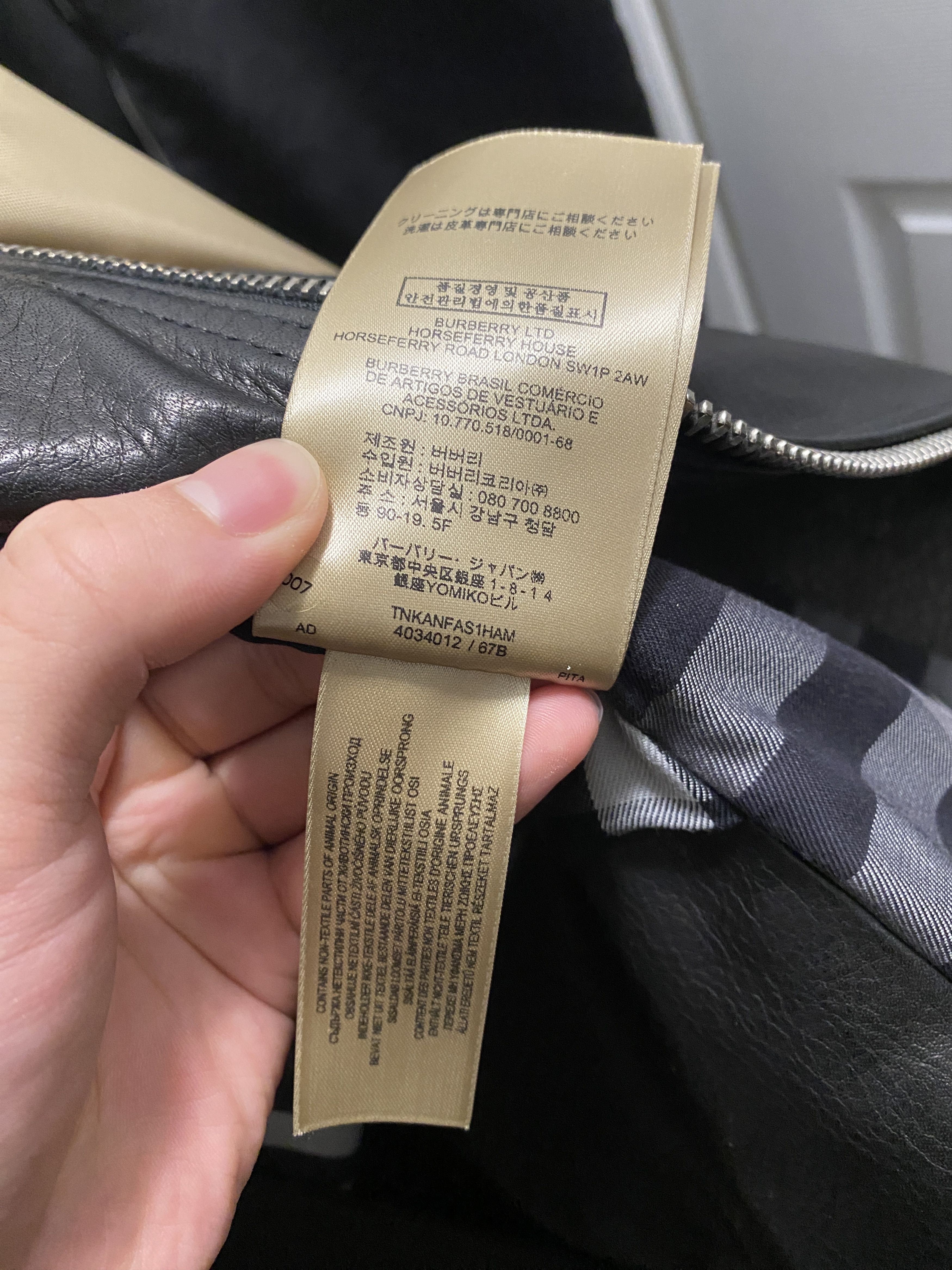 Burberry Iconic Leather Biker in grained calfskin sz 46 new with tag Size US S / EU 44-46 / 1 - 11 Thumbnail