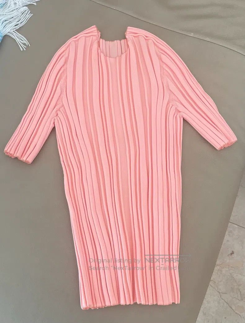 Issey Miyake Issey Miyake size:one size Orange-Pink Knit Top Size XXS / US 00 / IT 34 - 1 Thumbnail
