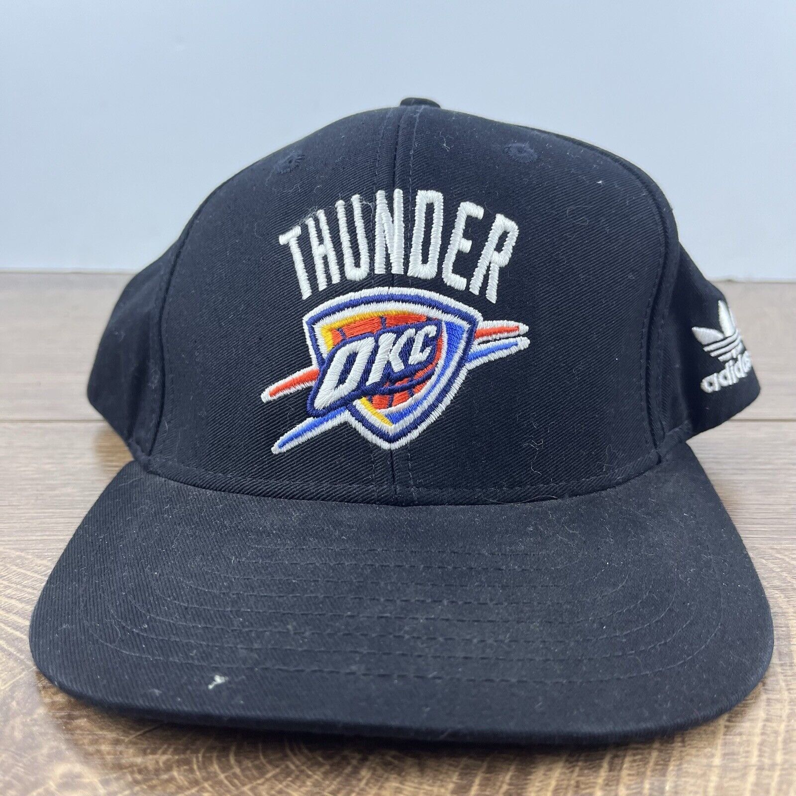 Adidas Oklahoma City Thunder Hat Adidas Snapback Black Cap Hat Adju Size ONE SIZE - 2 Thumbnail