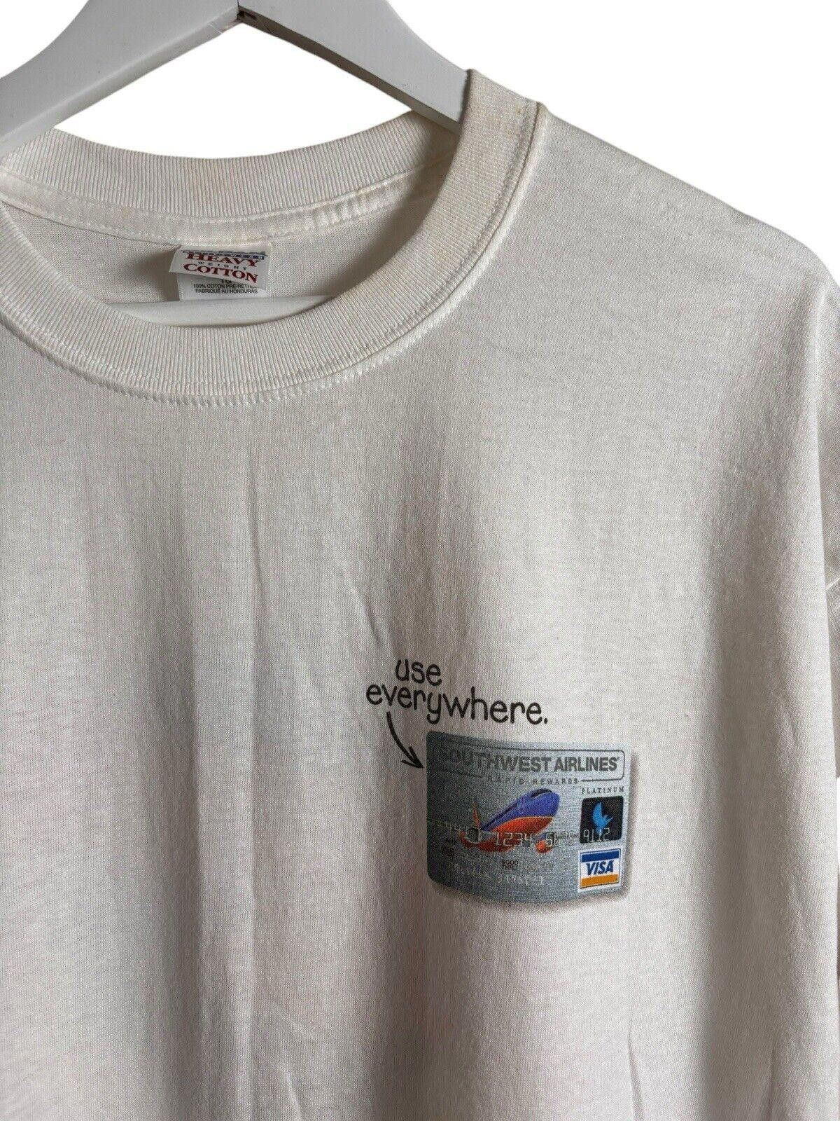 Gildan VTG 2000s Southwest Airlines Houston Promo T-shirt XL Size US XL / EU 56 / 4 - 4 Thumbnail