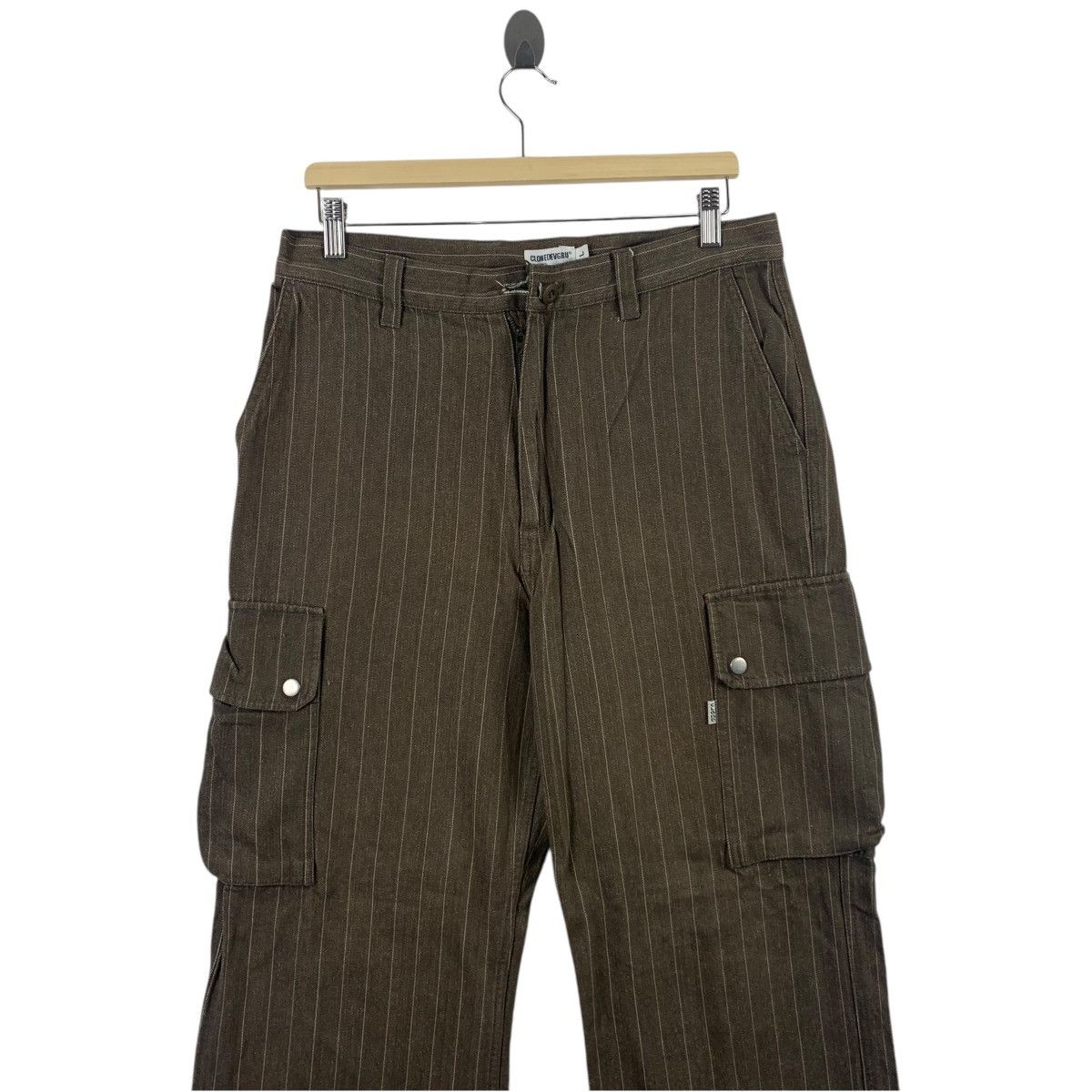 Japanese Brand CLONEDEVGRU Japanesebrand stripe design cargo pants Size US 32 / EU 48 - 2 Thumbnail
