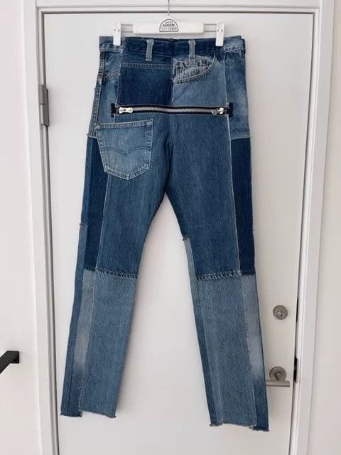 Takahiromiyashita The Soloist. The soloist 90 James Patchwork Levi's Remade Pants 28-29 9/10 Size US 28 / EU 44 - 1 Thumbnail