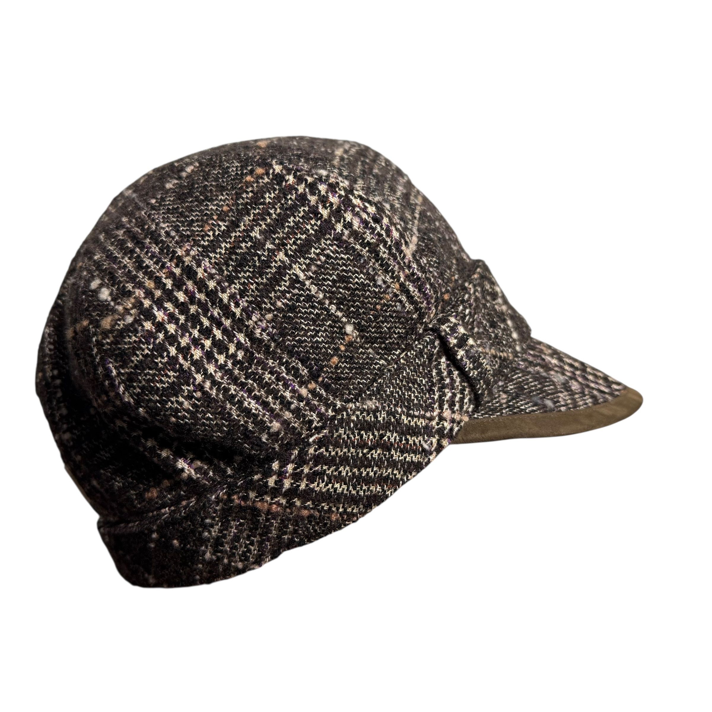 Lanvin 🔥RARE🔥Vintage Lanvin Sport Tweed Plaid Newboys Cap Size ONE SIZE - 5 Thumbnail