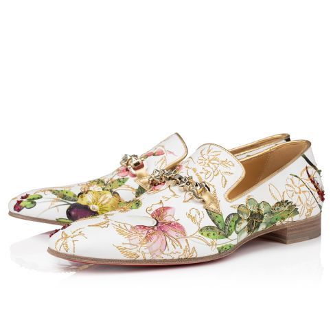 Christian Louboutin o1s1wg110225 Dandyswing Romanstism Flat in Multicolor Size US 7 / EU 40 - 1 Thumbnail
