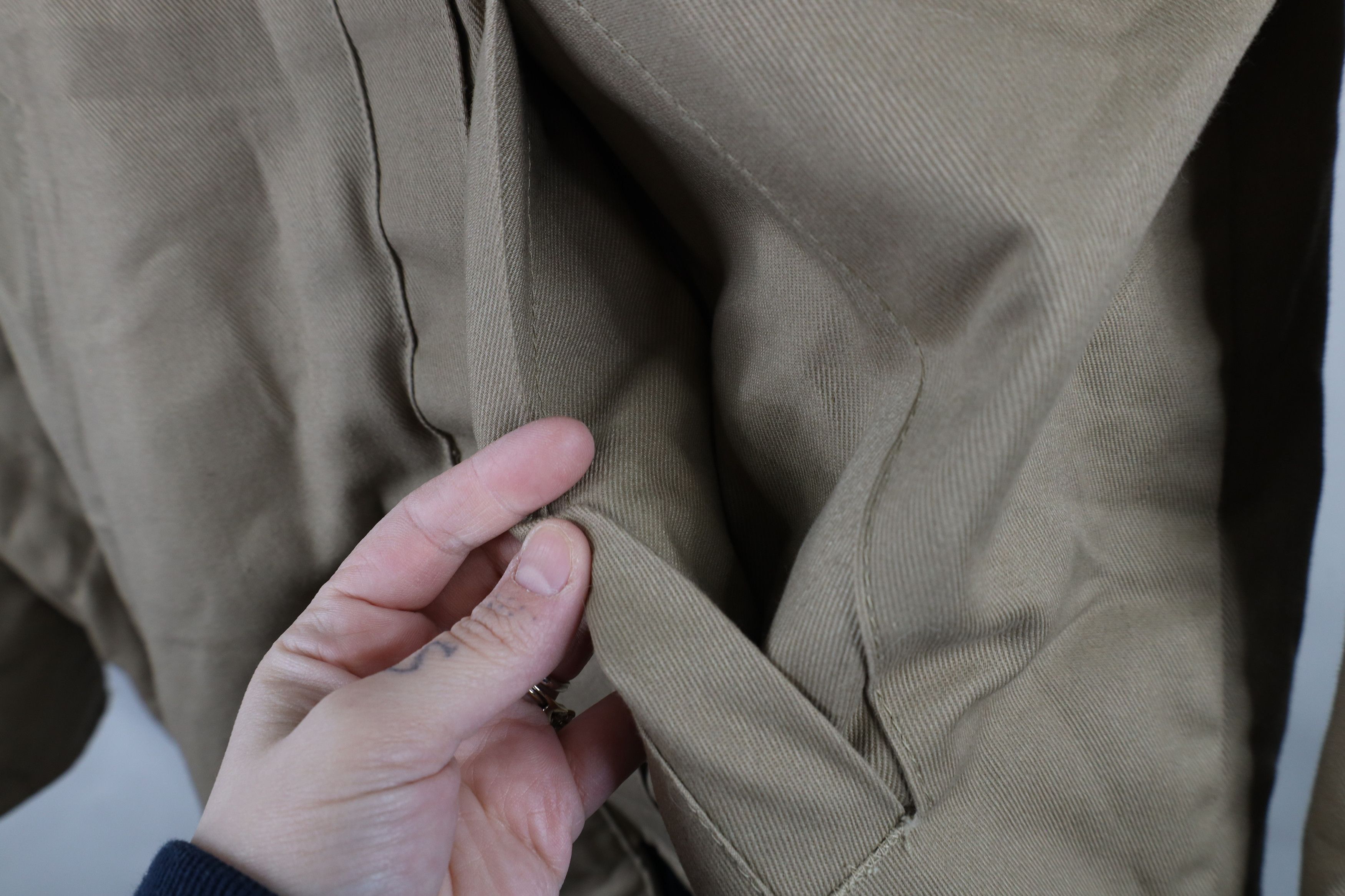 Vintage Vintage 90s Streetwear Hook and Loop Hooded Parka Jacket Size US L / EU 52-54 / 3 - 7 Thumbnail
