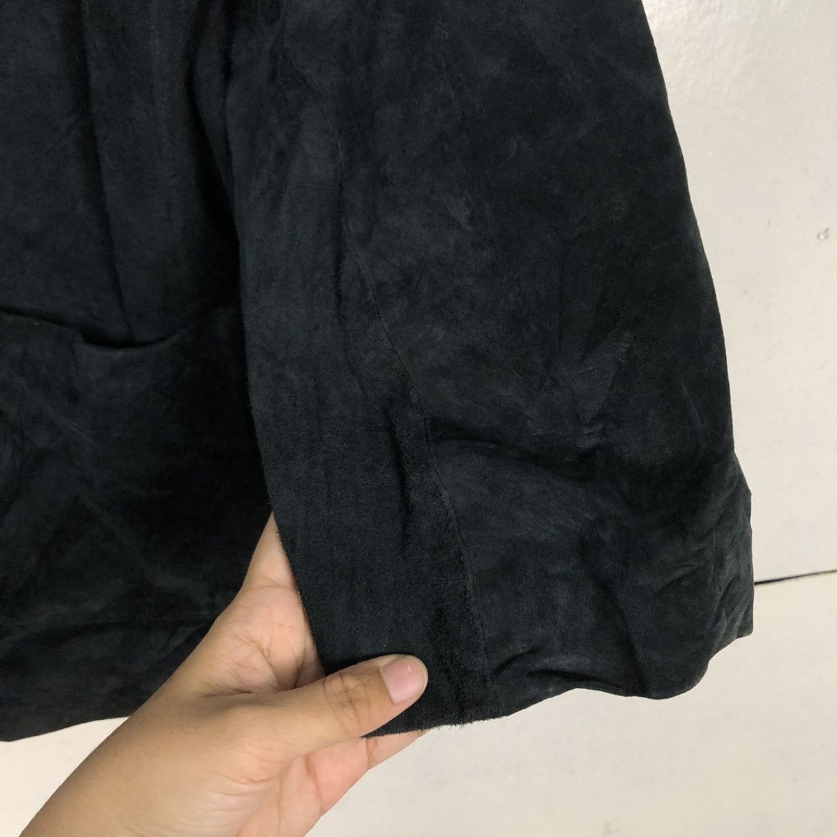 Japanese Brand 🔥VINTAGE SUEDE LEATHER JACKET PIERUCCI ITALIAN ISSEY MIYAKE Size L / US 10 / IT 46 - 17 Thumbnail