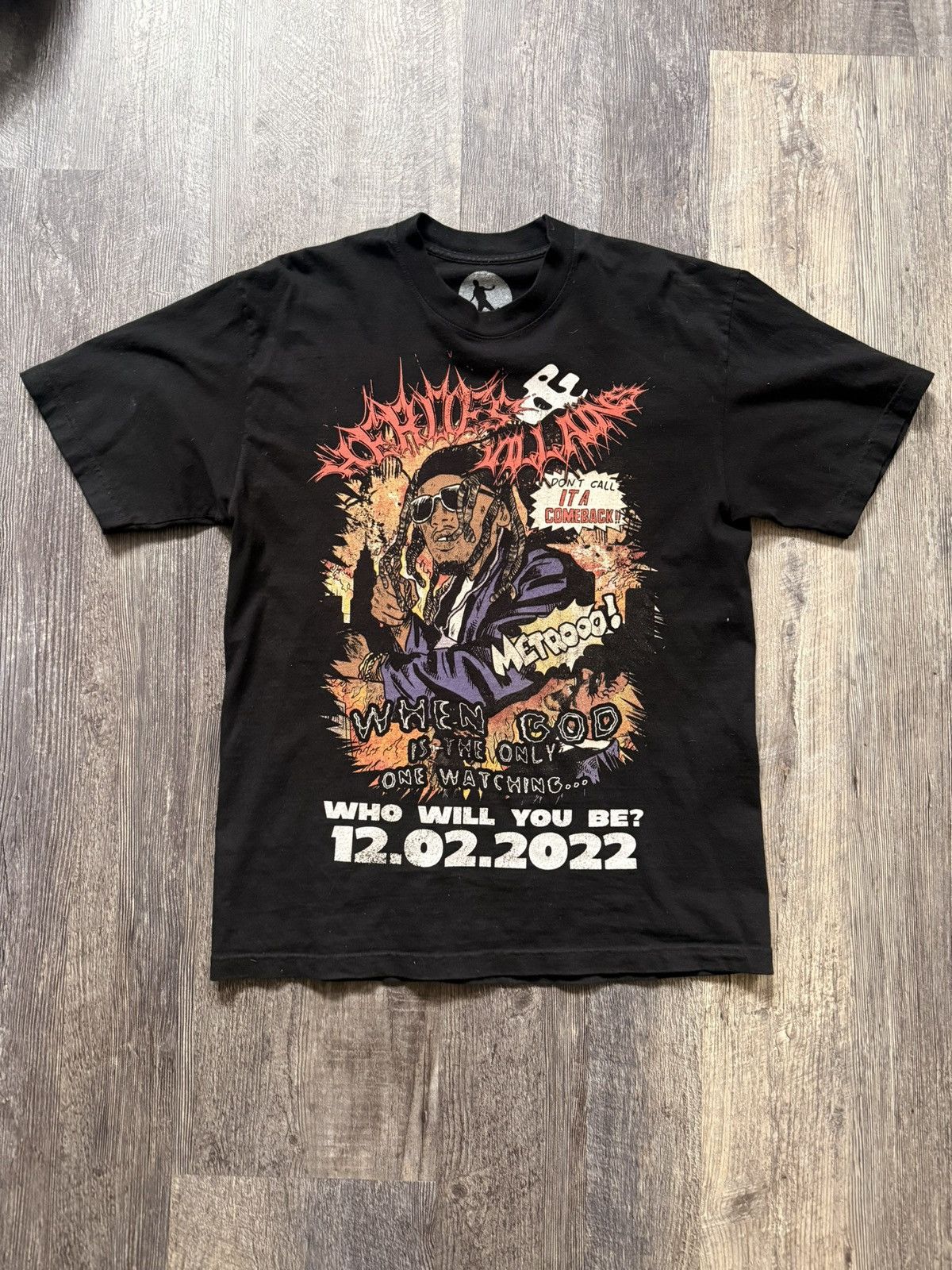 Metro Boomin Metro Boomin Heroes and Villains tee size XL black