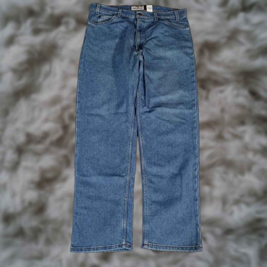 Levi's VINTAGE Levi's 540 Jeans Mens 37x30 Regular Straight Blue 90s Mens Jeans Size US 37 - 1 Thumbnail