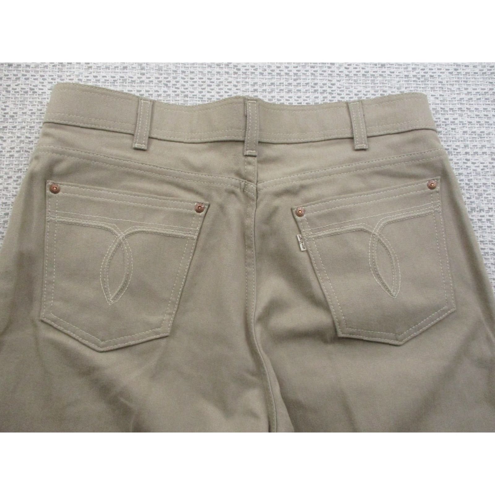 Levi's VINTAGE Levi's Pants Mens 34x29 Khaki More Room W34 L29 Made USA 90s Polyester Cotton Jeans Pants Size US 34 / EU 50 - 3 Thumbnail