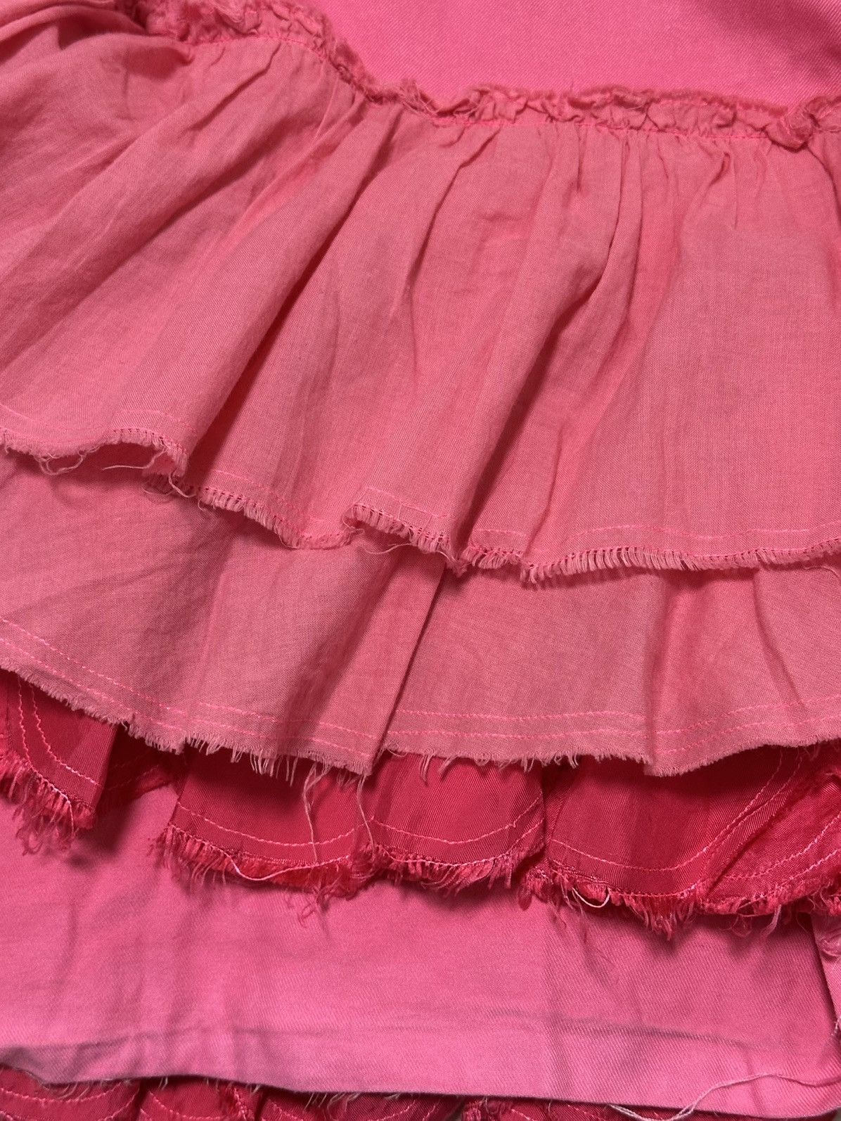 Tricot Comme des Garcons TRICOT COMME DES GARÇONS Ruffle Hem Flared Midi Skirt Size 27" / US 4 / IT 40 - 6 Thumbnail