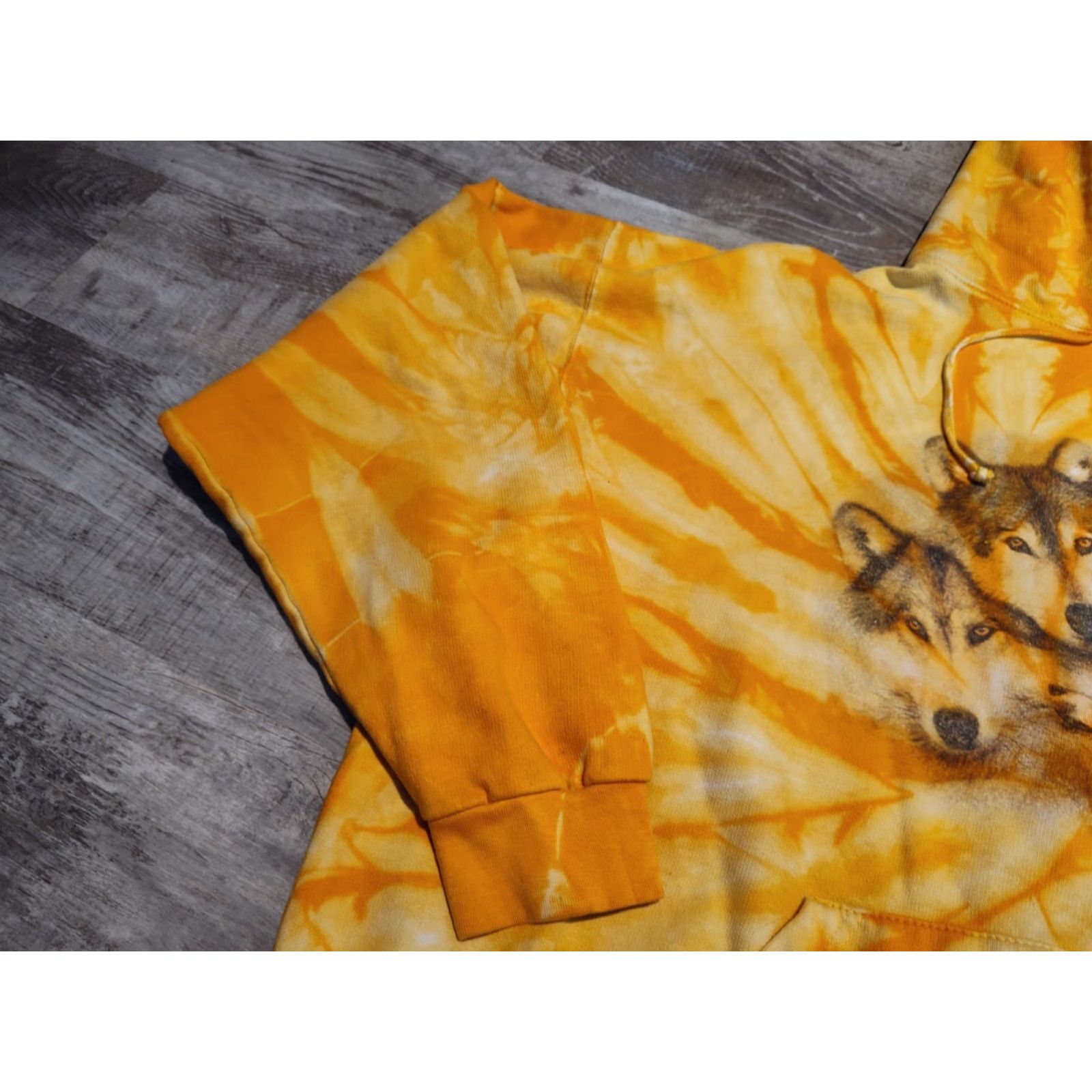 CO Tie Dye Clothing Co Tie Dye Hoodie Mens Size XL Wolves Orange Yellow Victory Tigers Nightfall Size US XL / EU 56 / 4 - 4 Thumbnail