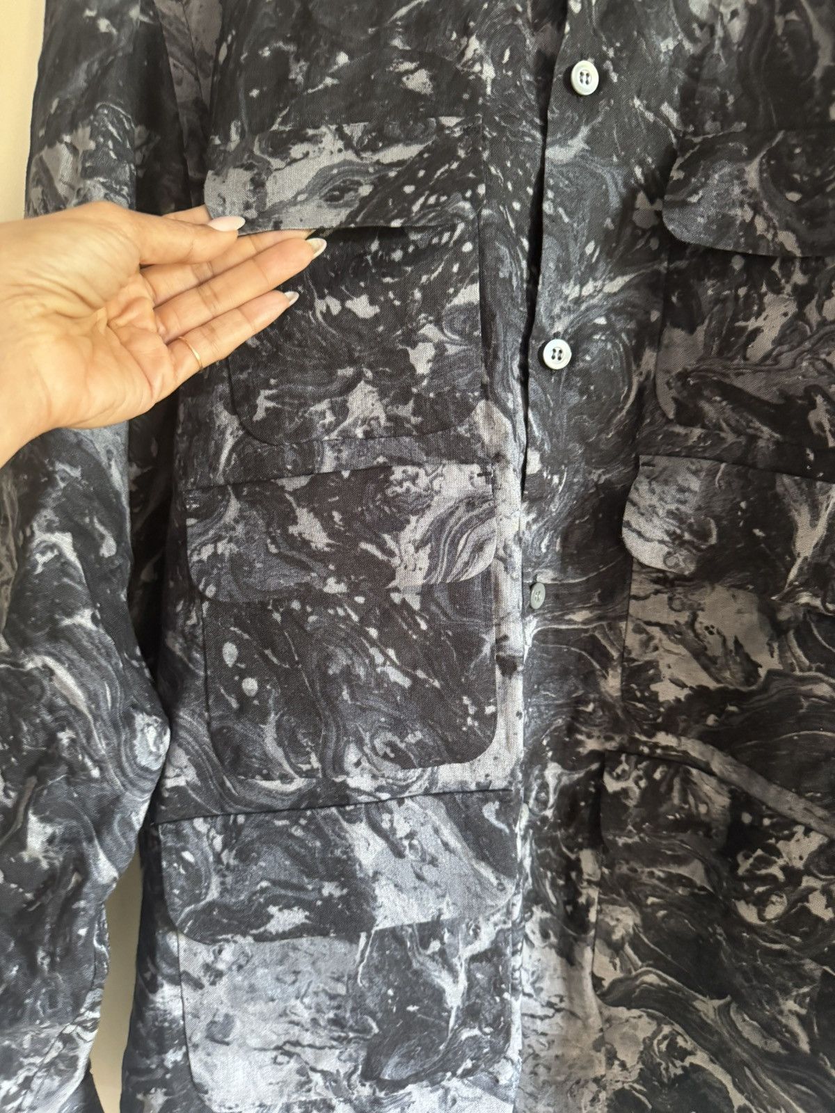Nepenthes Nepenthes Co, Ltd button down linen shirt Size US L / EU 52-54 / 3 - 6 Thumbnail