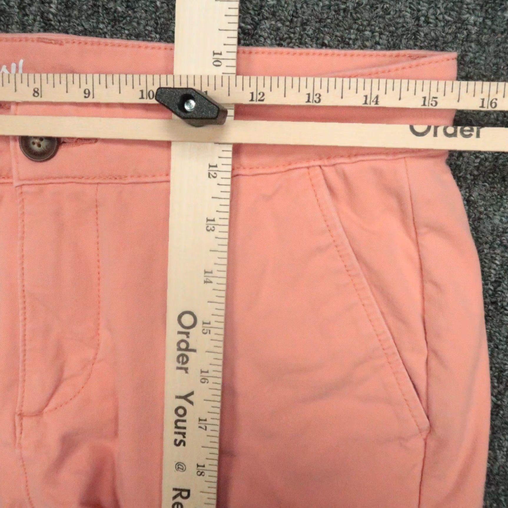 Vintage MUGSY Shorts Mens 30 Coral Canyons Stretch Flat Front Chino 6" Red Regular 30 in Cotton Spandex Viscose Size US 30 / EU 46 - 7 Thumbnail