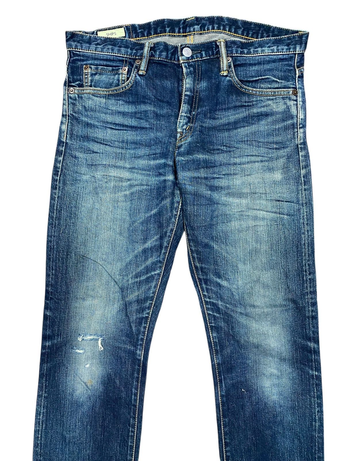 20471120 SHIPS Denim Redline Selvage Skinny Size US 34 / EU 50 - 3 Thumbnail