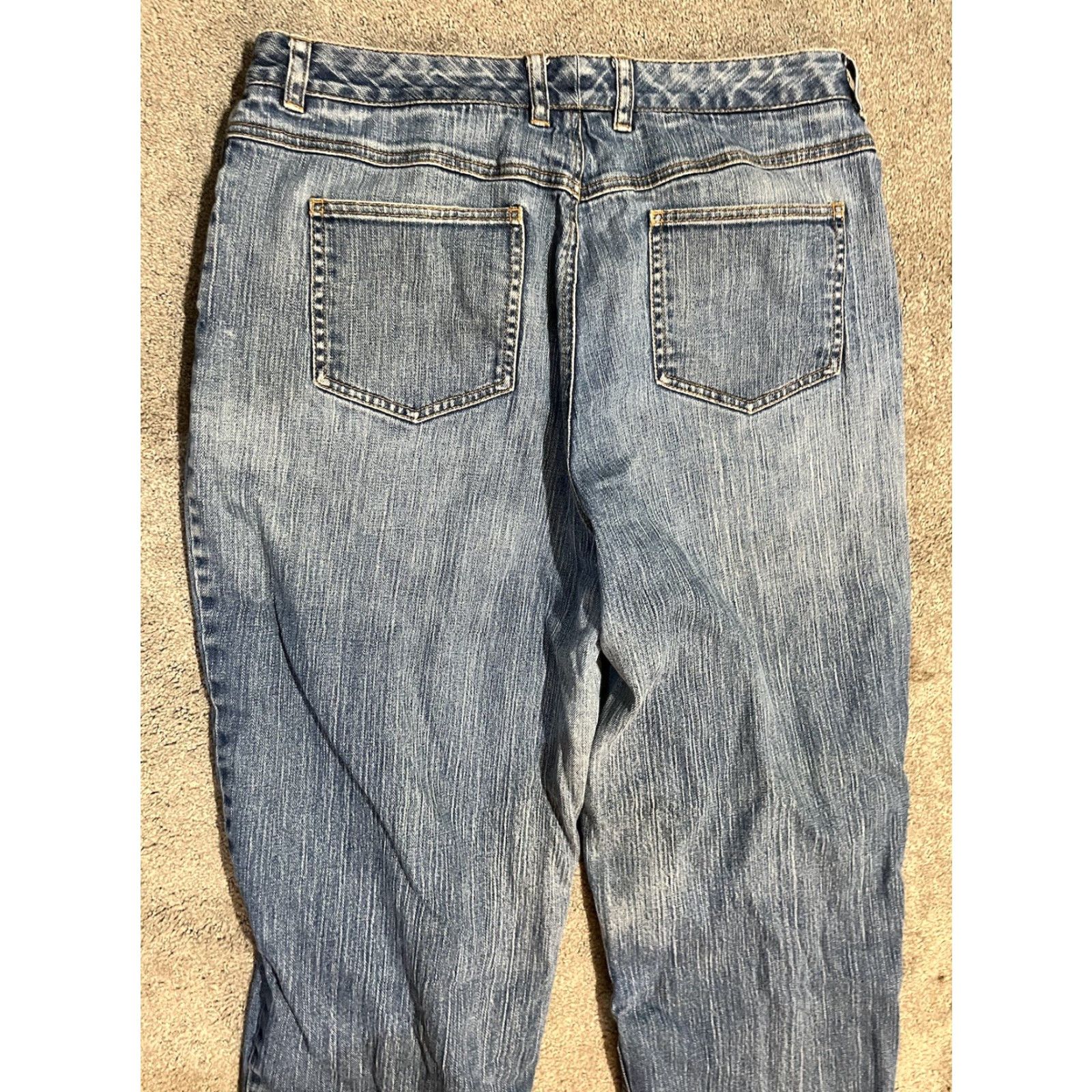 Talbots VINTAGE Talbots Stretch Women's Straight Jeans Size 14 Blue Denim Size 36" / US 14 / IT 50 - 4 Thumbnail