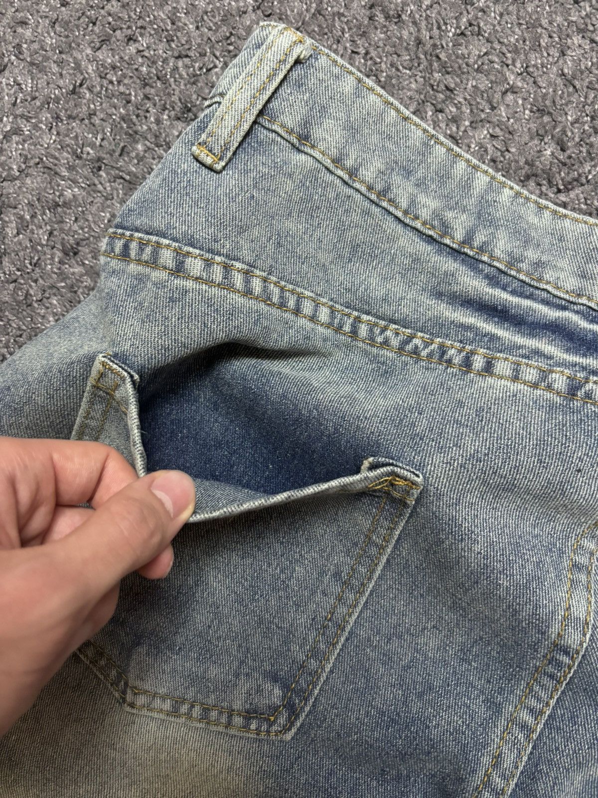 Jean Vintage wide leg rare parachute balloon baggy blue jeans Size US 34 / EU 50 - 19 Thumbnail