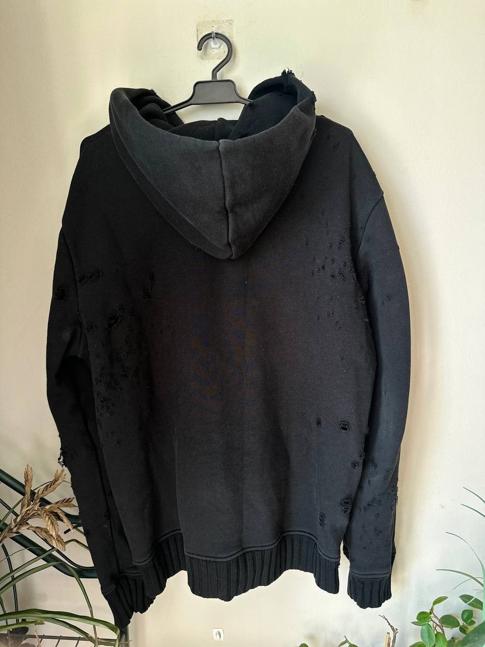 Amiri Amiri distressed zip hoodie Size US XL / EU 56 / 4 - 6 Thumbnail
