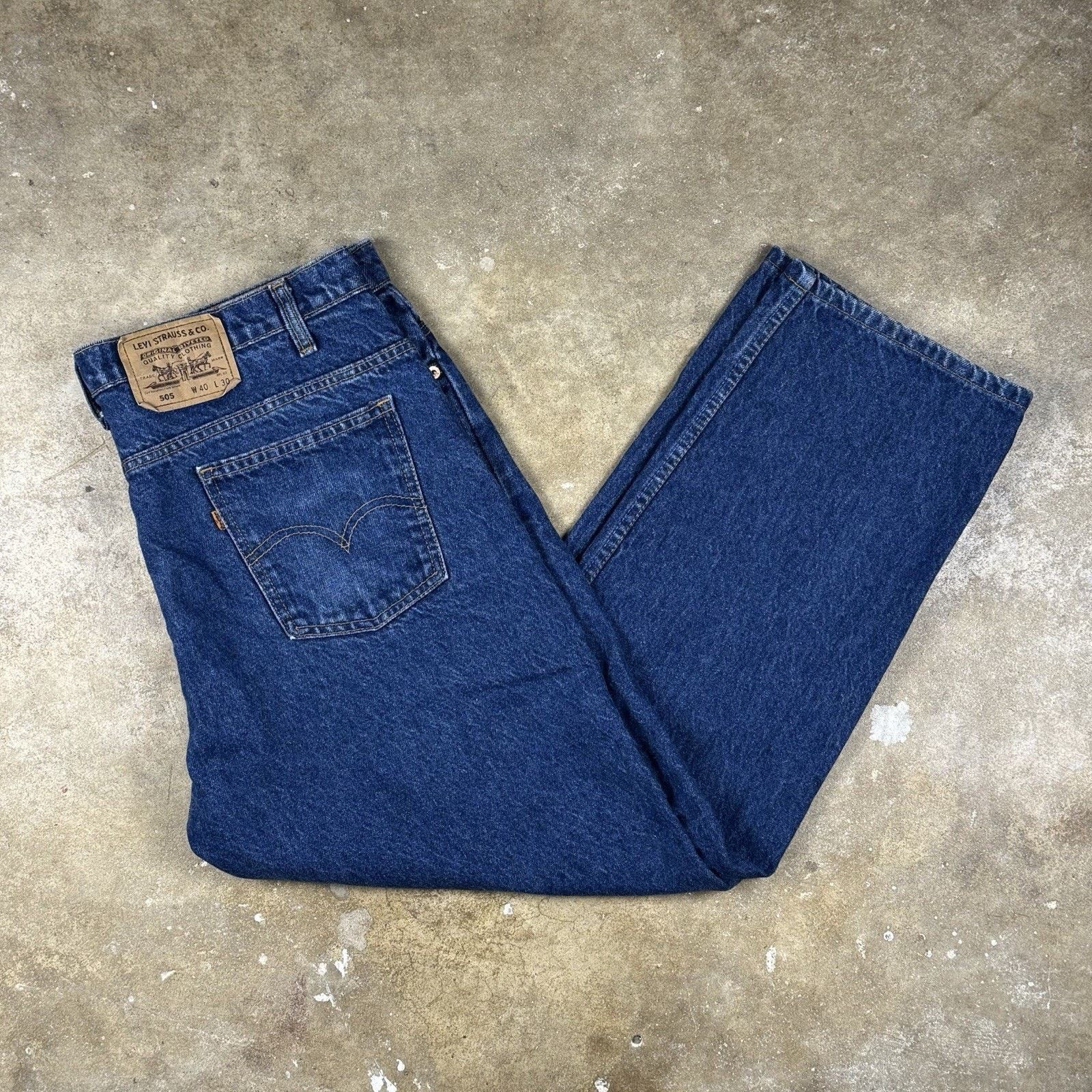 Levi's VTG Levi’s 505 Jeans Men’s 38x27.25 Straight Leg Med Wash Size US 38 / EU 54 - 5 Thumbnail