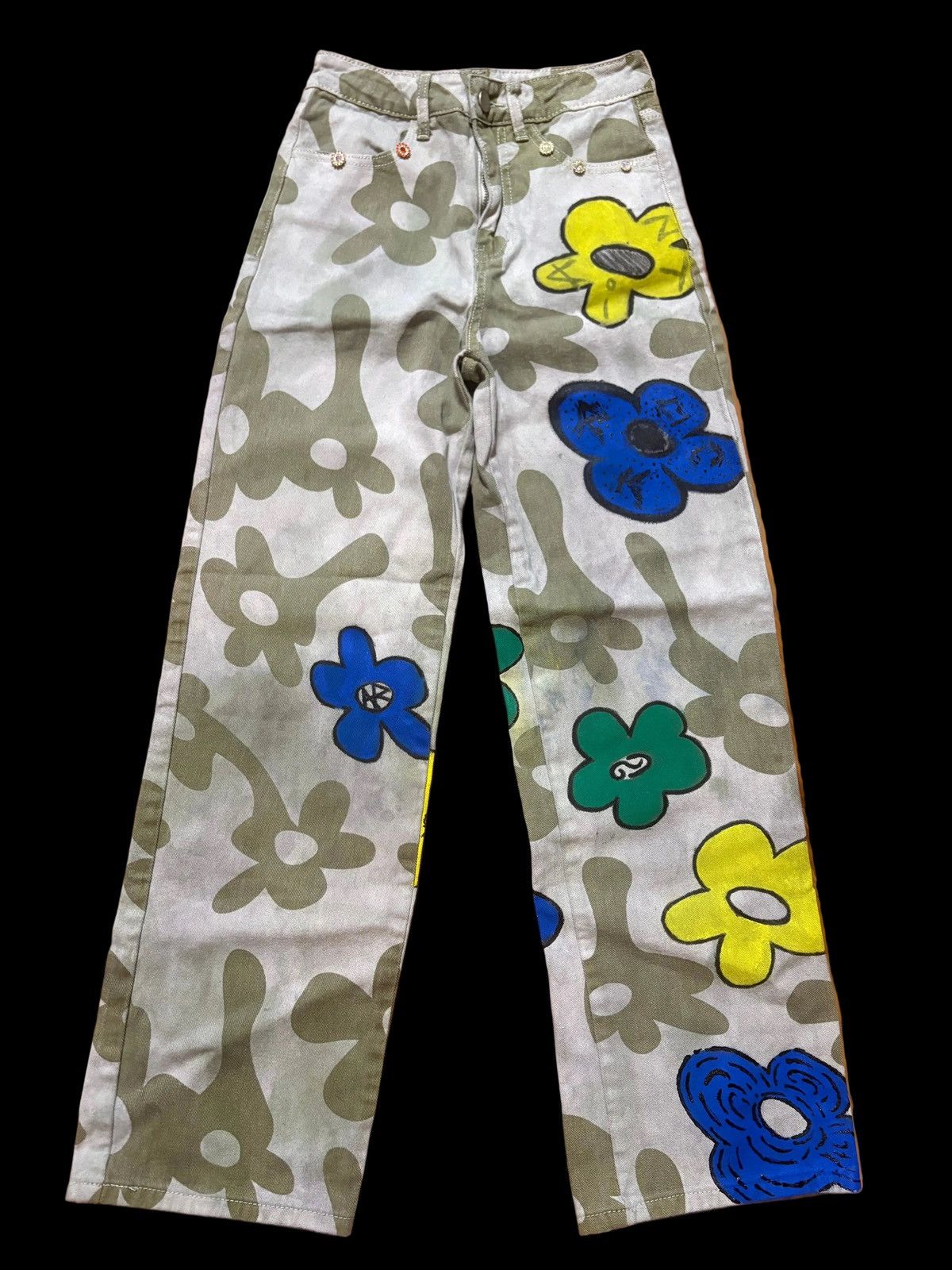 Other antixrock flower girl jeans Size 26" / US 2 / IT 38 - 1 Thumbnail