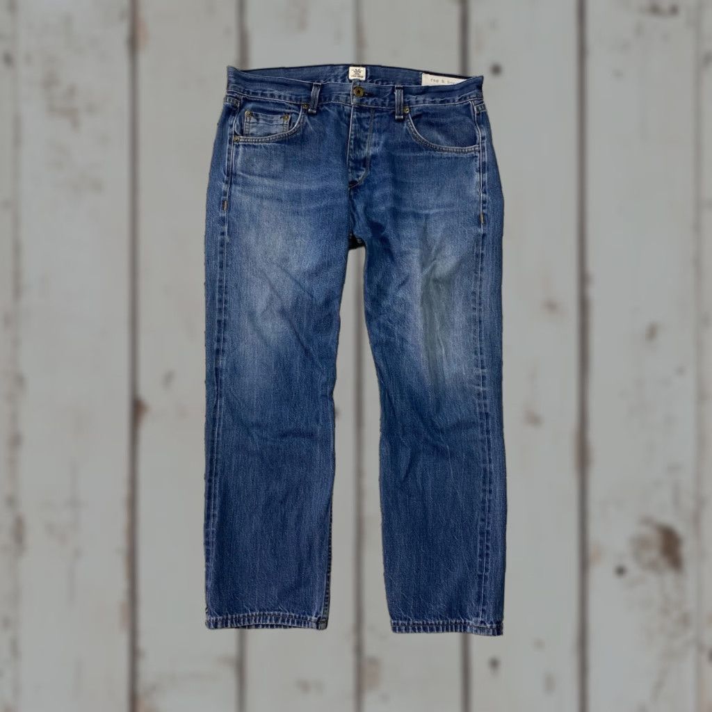 Rag & Bone Rag & bone RB 15X Tailored Workwear Jeans Mens 33 x 26.5 Denim Straight 5-Pocket Blue Cotton Vintage No N/A Size US 33 - 1 Thumbnail
