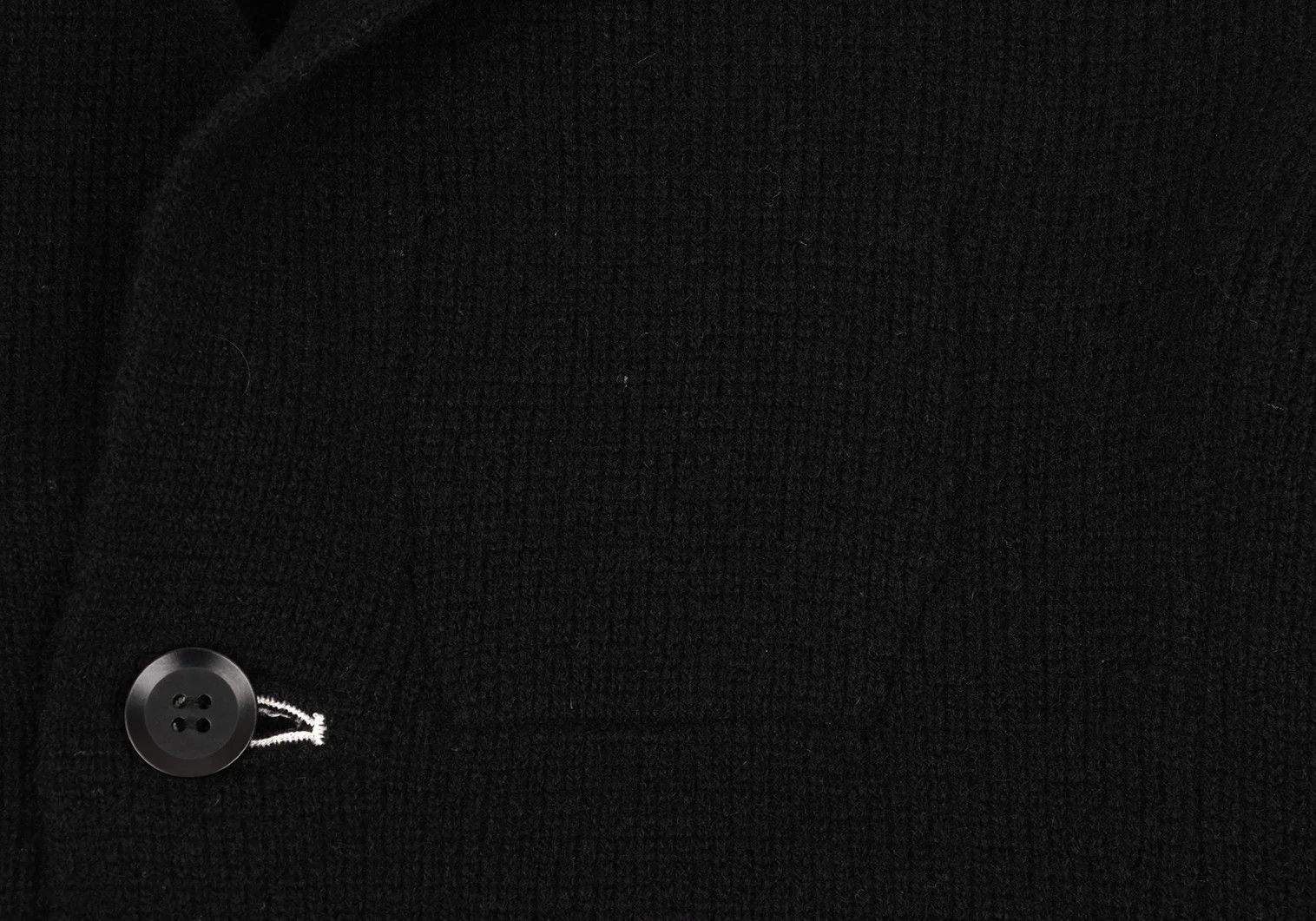 Yohji Yamamoto Yohji Yamamoto Wool Knit Blazer Black 3 Size US L / EU 52-54 / 3 - 4 Thumbnail
