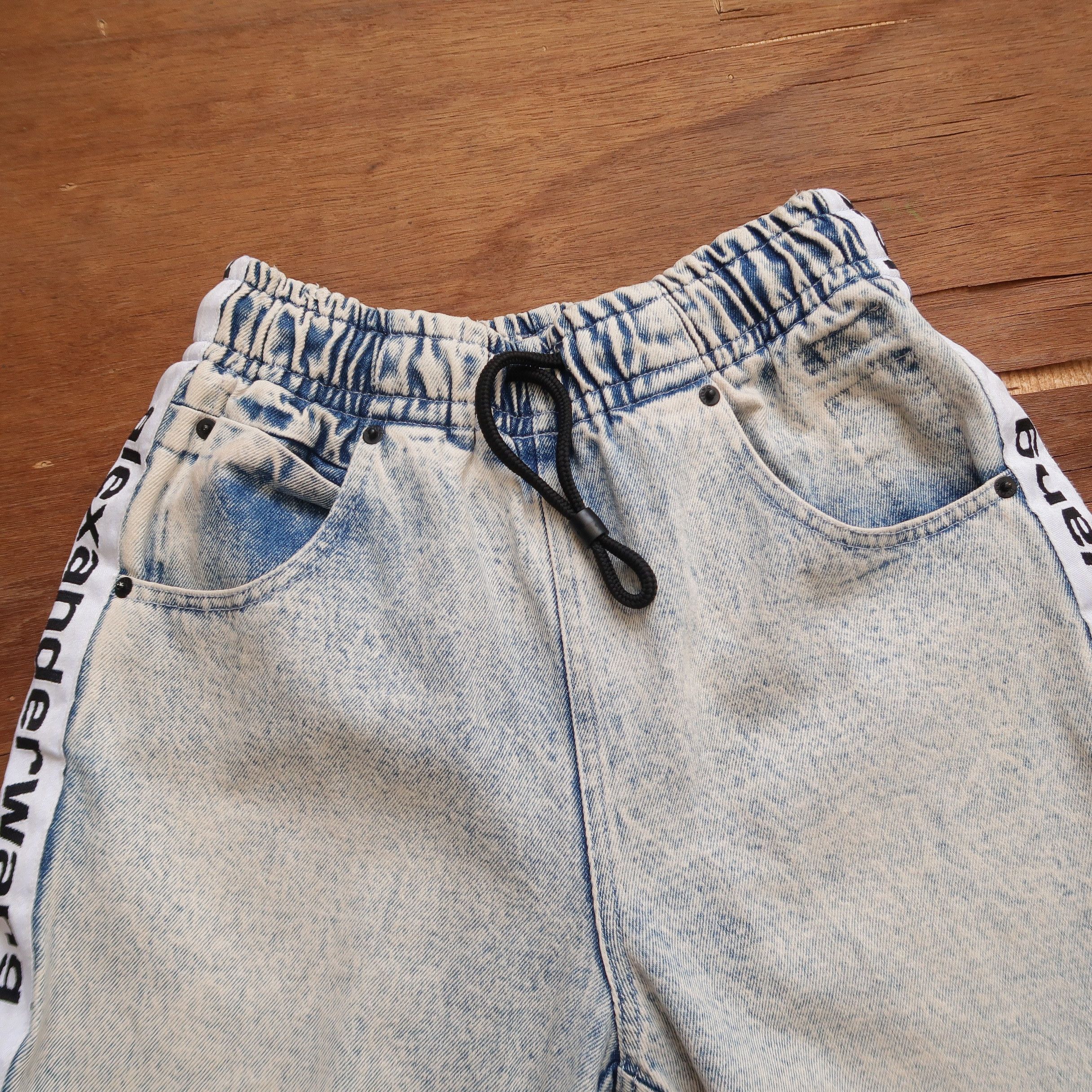 Alexander Wang VTG ALEXANDER WANG SIDE LOGO DENIM PANTS DRAWSTRING Size US 26 / EU 42 - 3 Thumbnail