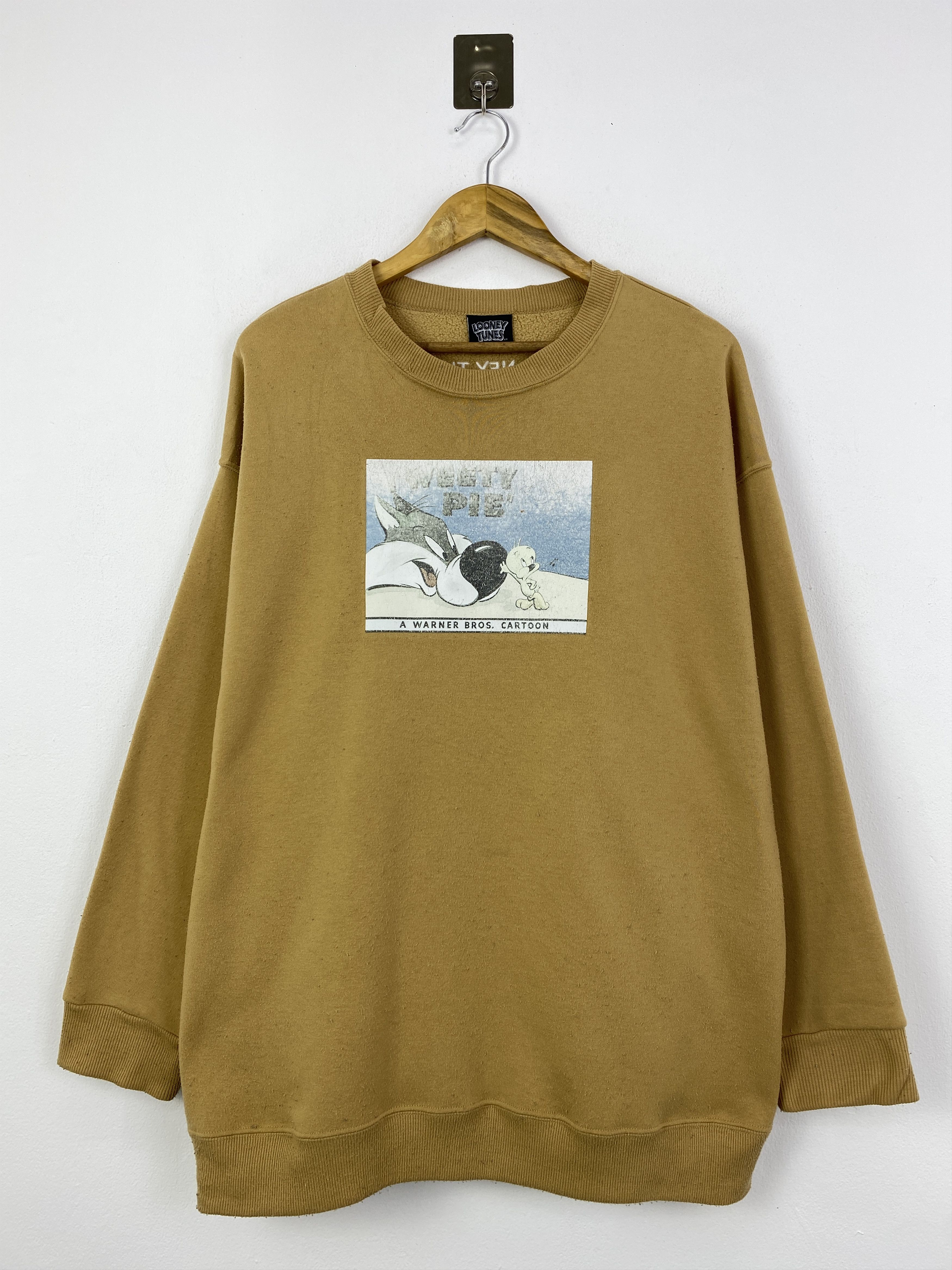 Warner Bros Vintage Looney Tunes Printed Pullover Sweatshirt SH0139 Size US XXL / EU 58 / 5 - 1 Thumbnail