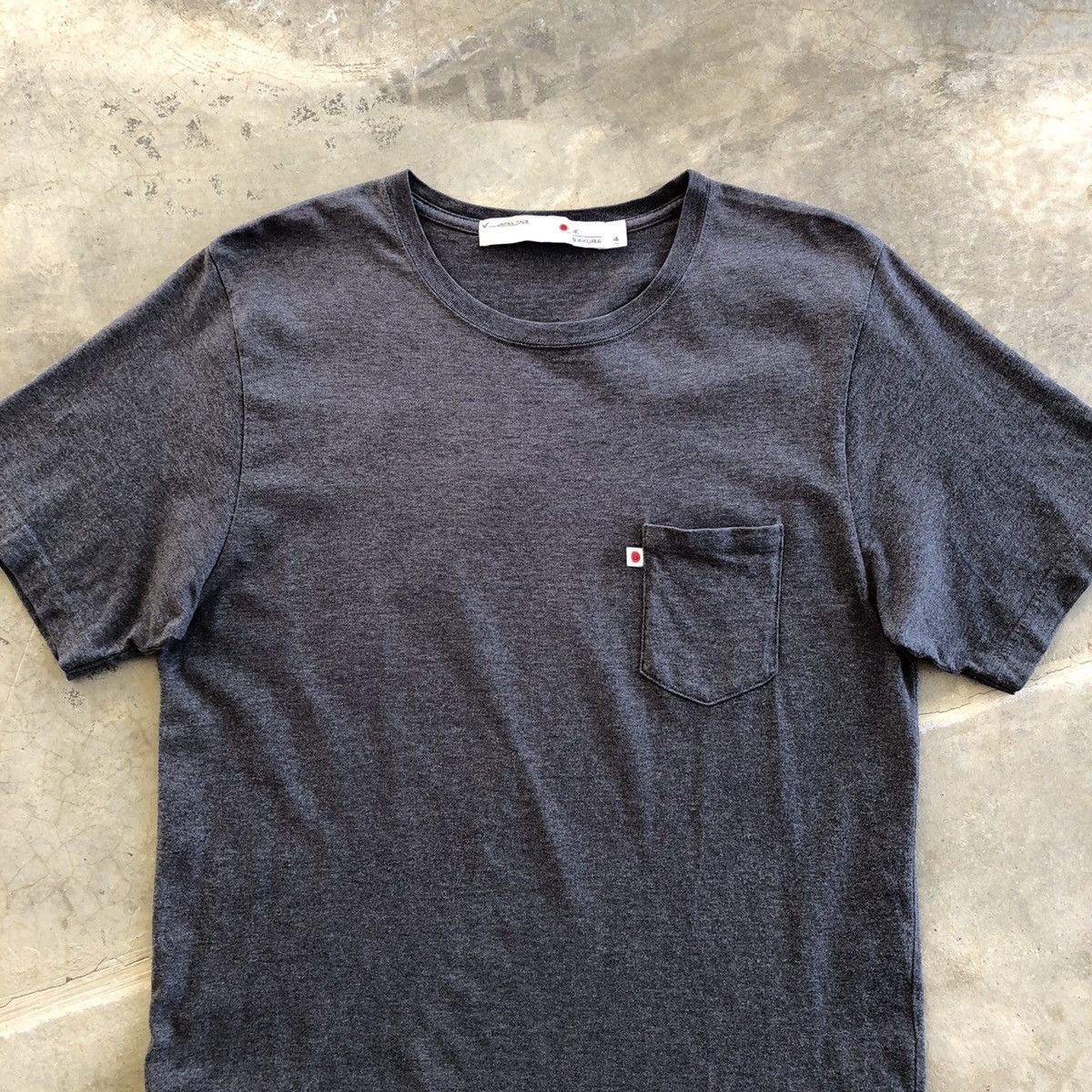 BLUE SAKURA Japan Selvedge Made Pocket T-Shirt