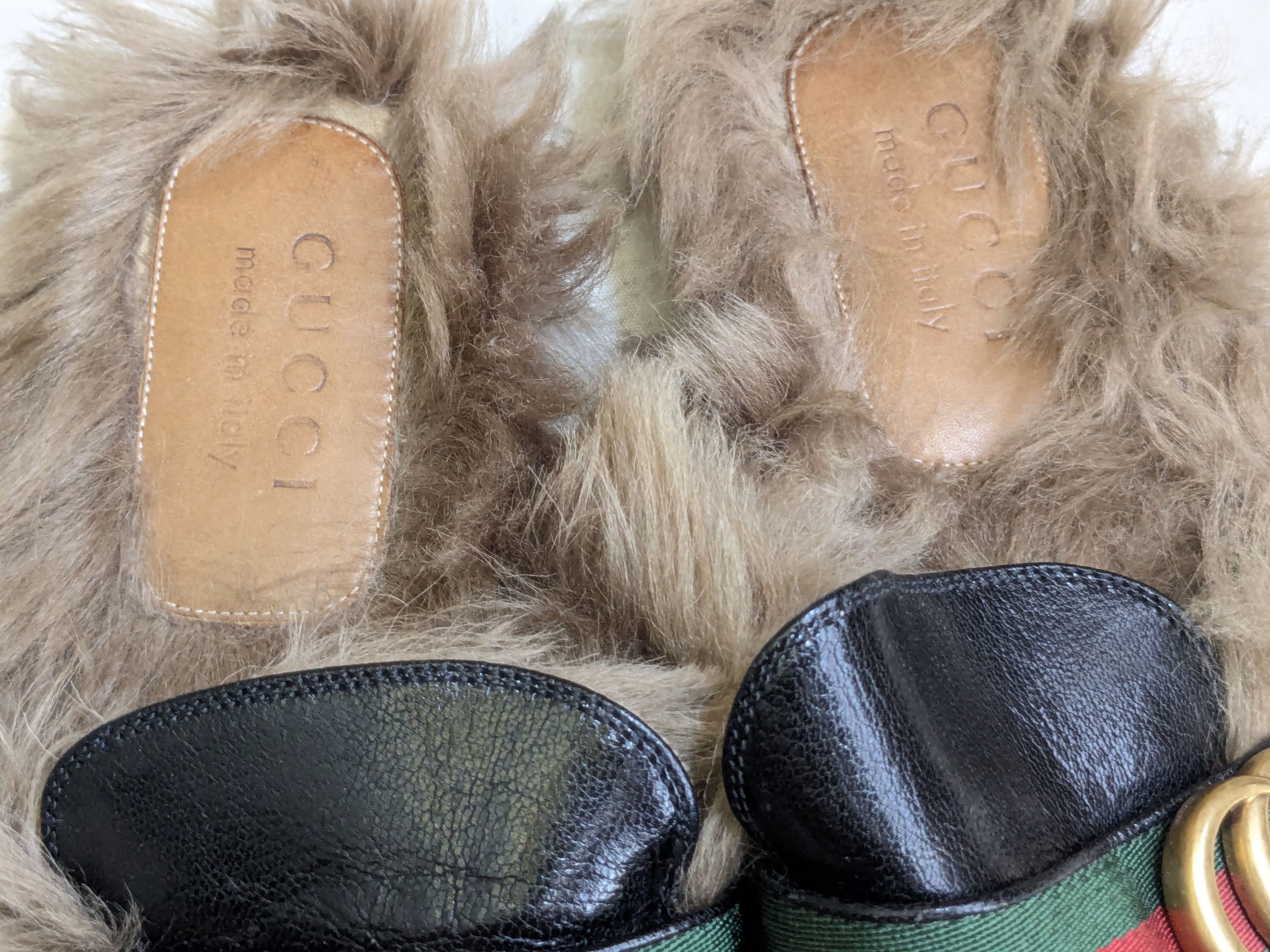 Gucci Gucci Princetown Horsebit Loafers Black Leather Fur 7.5 Size US 7.5 / EU 40-41 - 4 Thumbnail