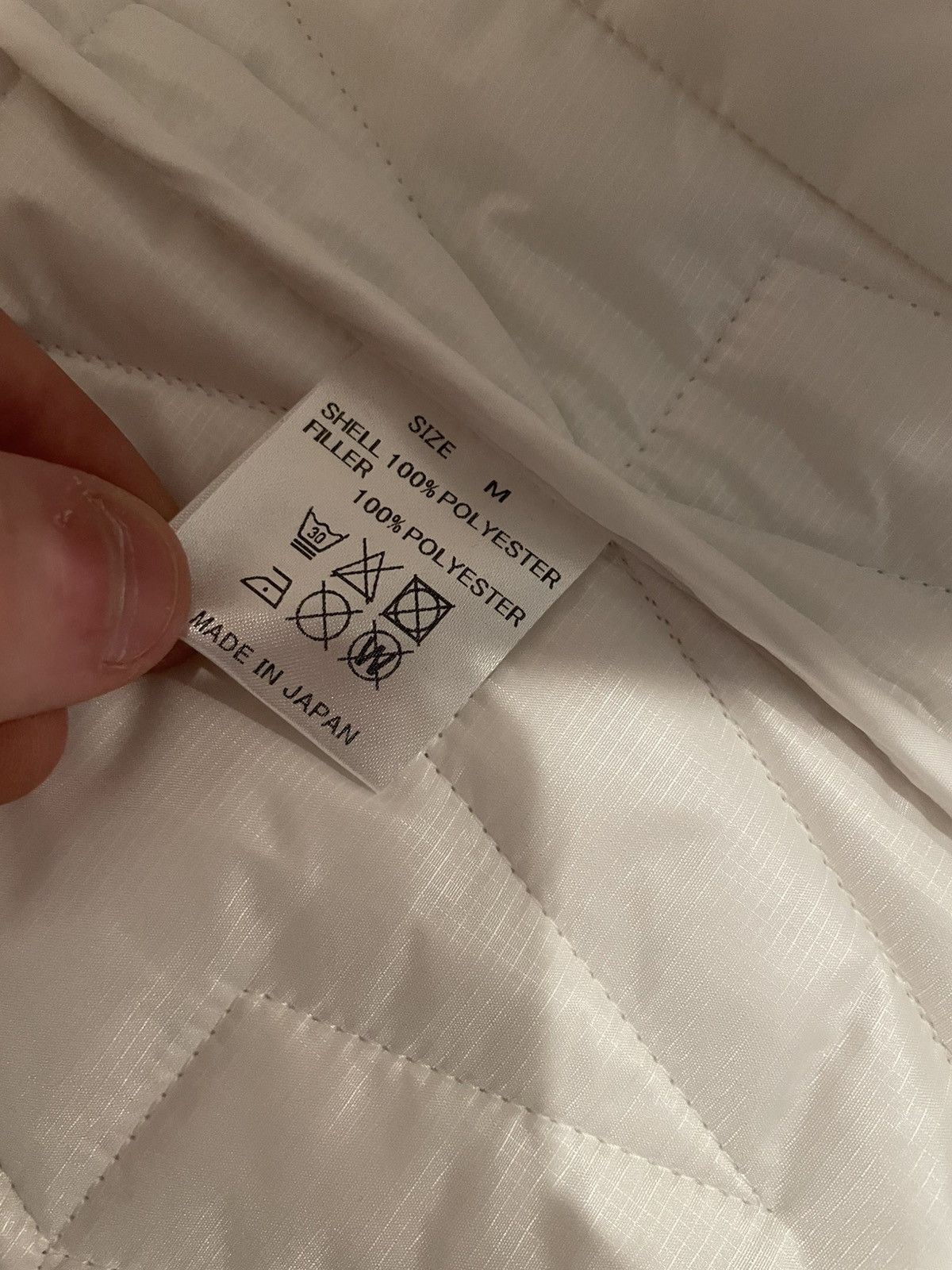 Vlone Vlone white quilted jacket Size US M / EU 48-50 / 2 - 5 Thumbnail