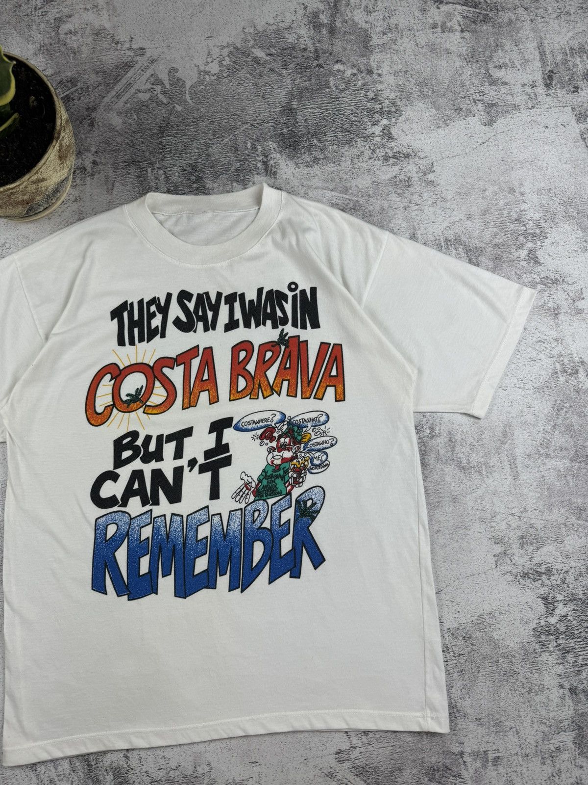 Vintage Joke Spain Costa Brava But can't remember Style Funny USA Size US M / EU 48-50 / 2 - 3 Thumbnail