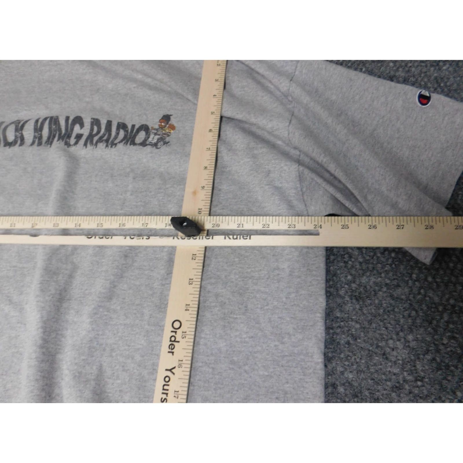 Champion Champion Mens Shirt 2XL Gray Logo Short Sleeve Crew Neck Cotton Spandex Knit T-Shirt Size US XXL / EU 58 / 5 - 4 Thumbnail