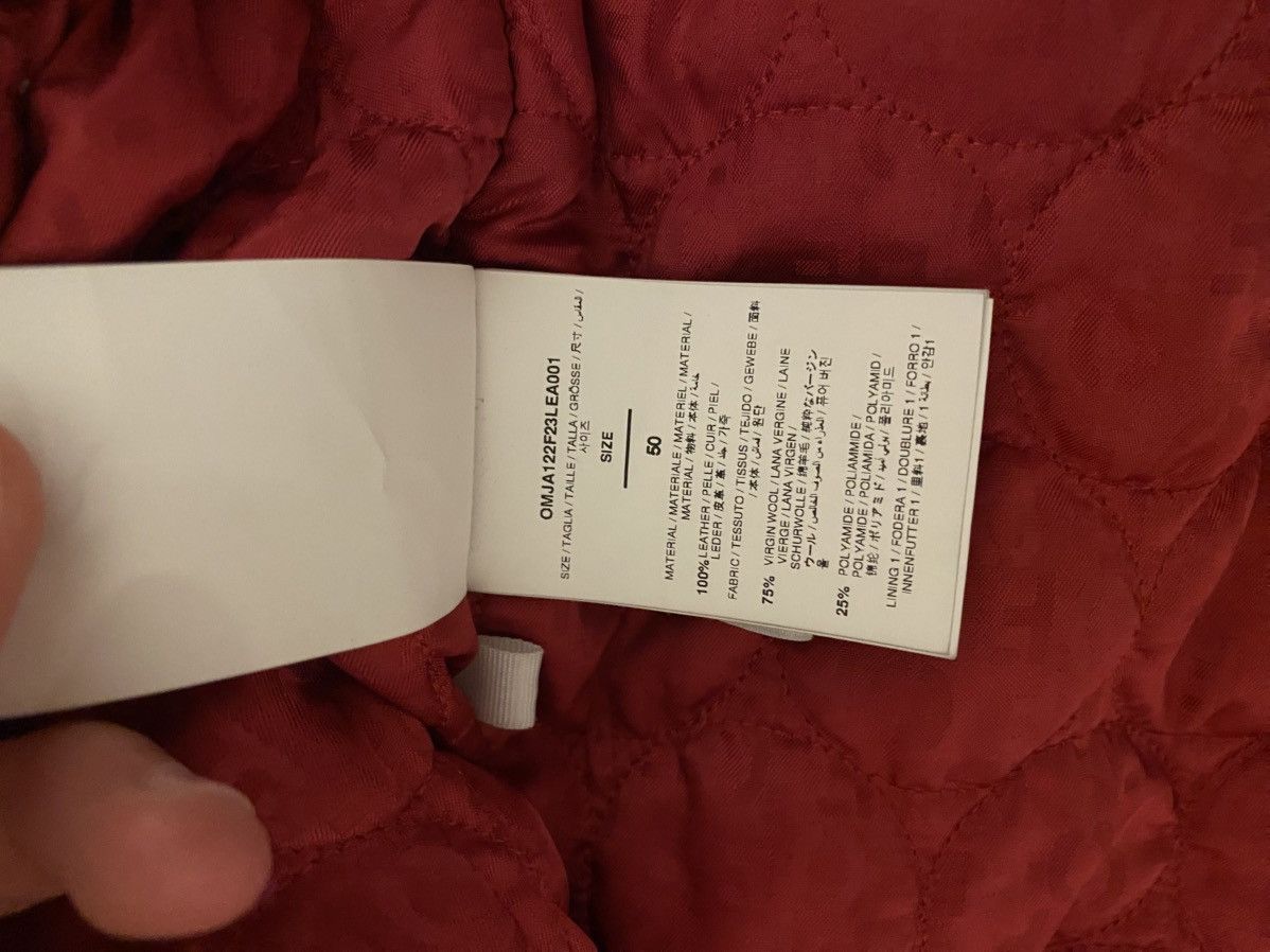 Off-White Off White Varsity leather ON THE GO Jacket Size US L / EU 52-54 / 3 - 10 Thumbnail