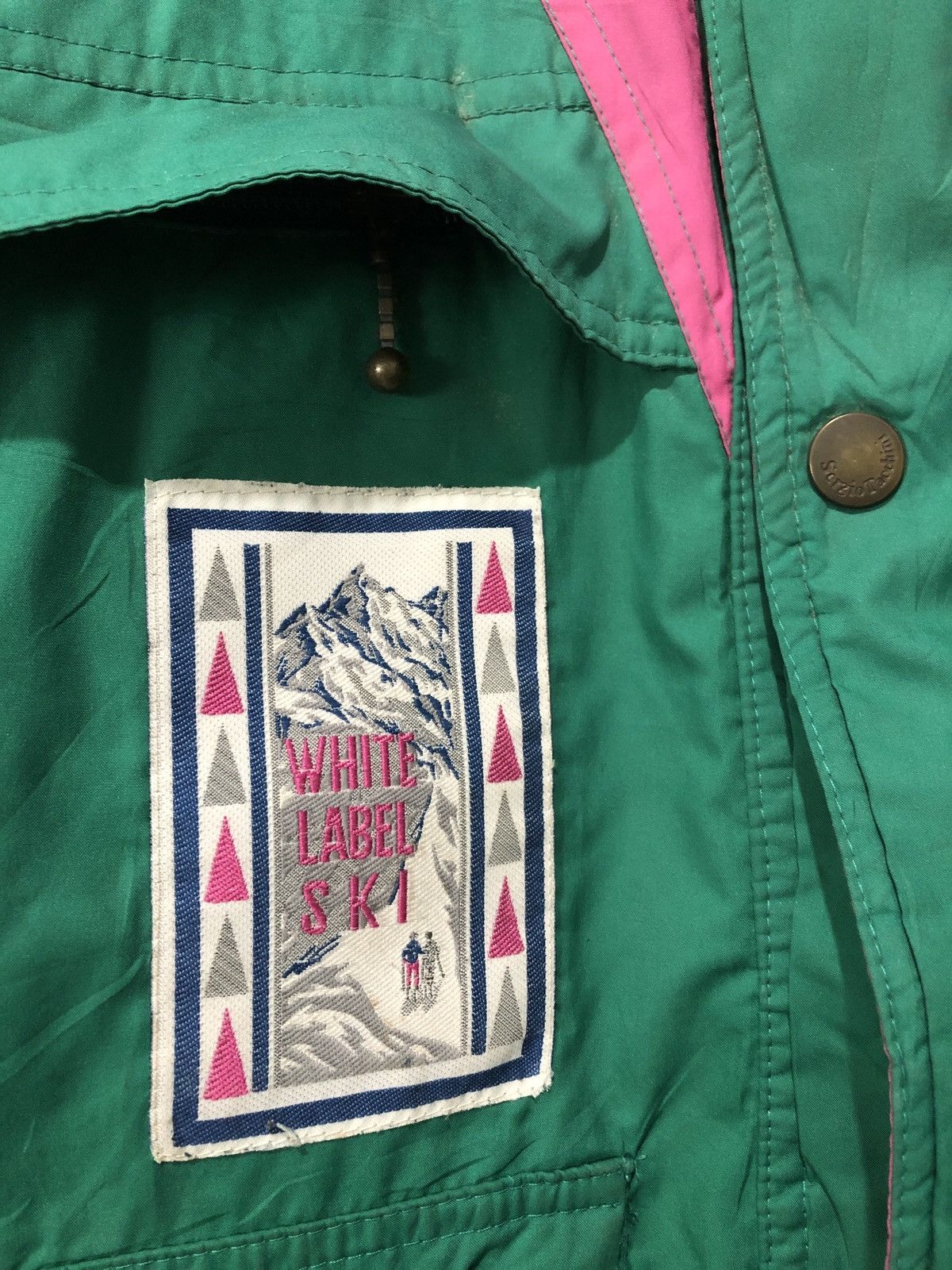 Sergio Tacchini × Vintage Vintage Sergio Tacchini White Label Ski Jacket Size US L / EU 52-54 / 3 - 3 Thumbnail