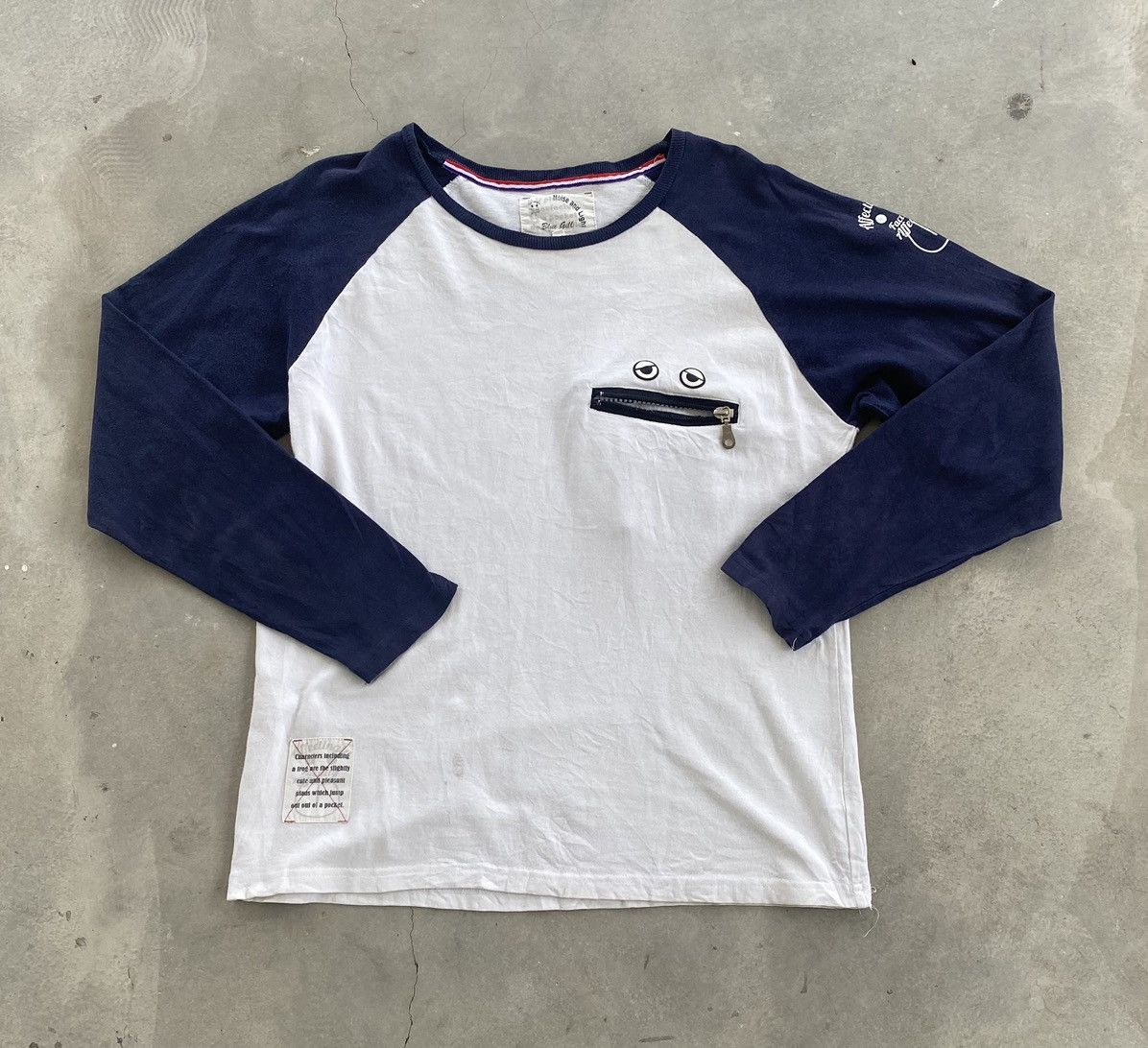 Japanese Brand × Vintage NOISE AND LIGHT BLUE GILL RAGLAN POCKET TEE Size US L / EU 52-54 / 3 - 2 Thumbnail
