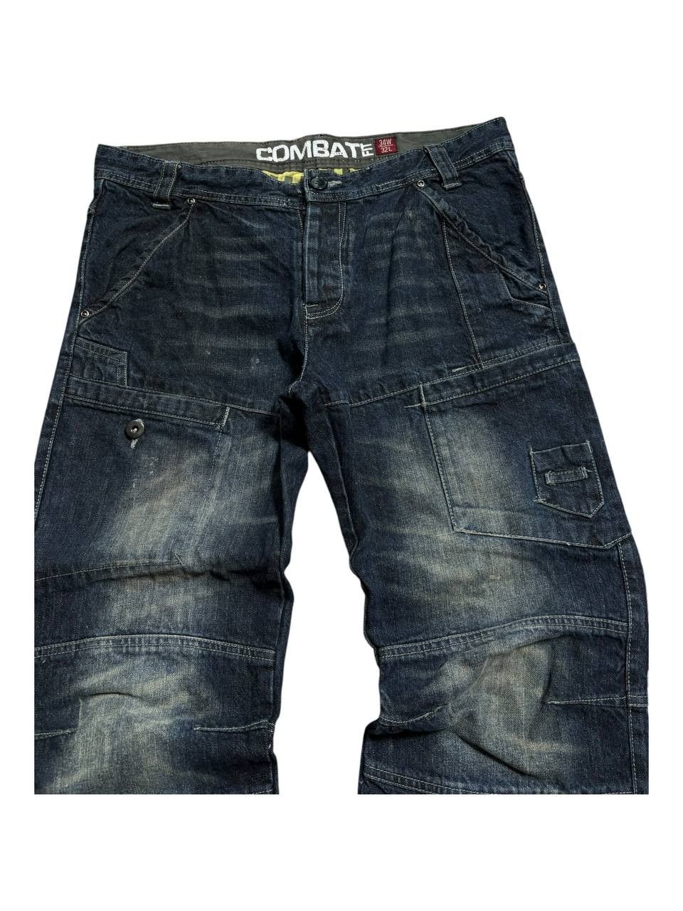 Hysteric Glamour VTG Combate Rick OWENS Type! Y2K Japan Denim Jeans Size US 34 / EU 50 - 5 Thumbnail