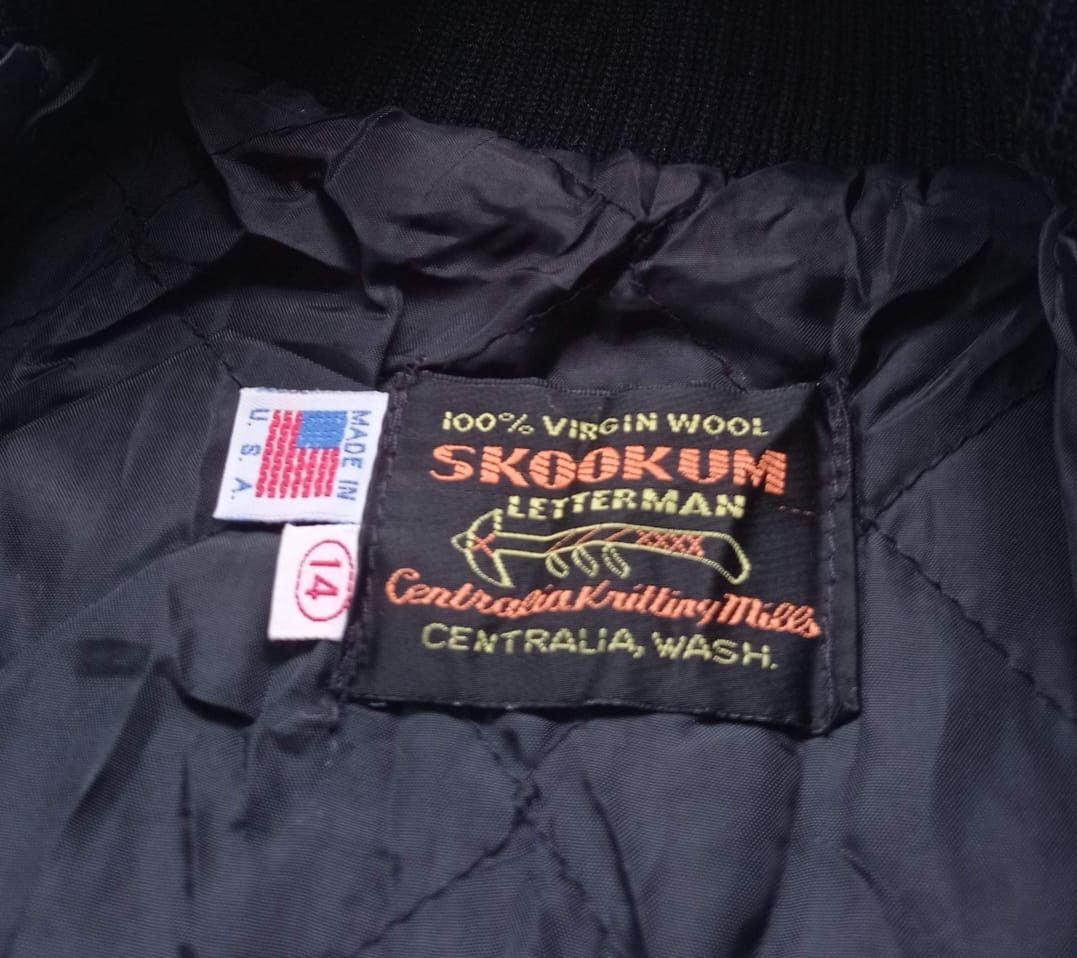 Skookum Vintage Skookum wool suede arm letterman jacket Size S / US 4 / IT 40 - 3 Thumbnail