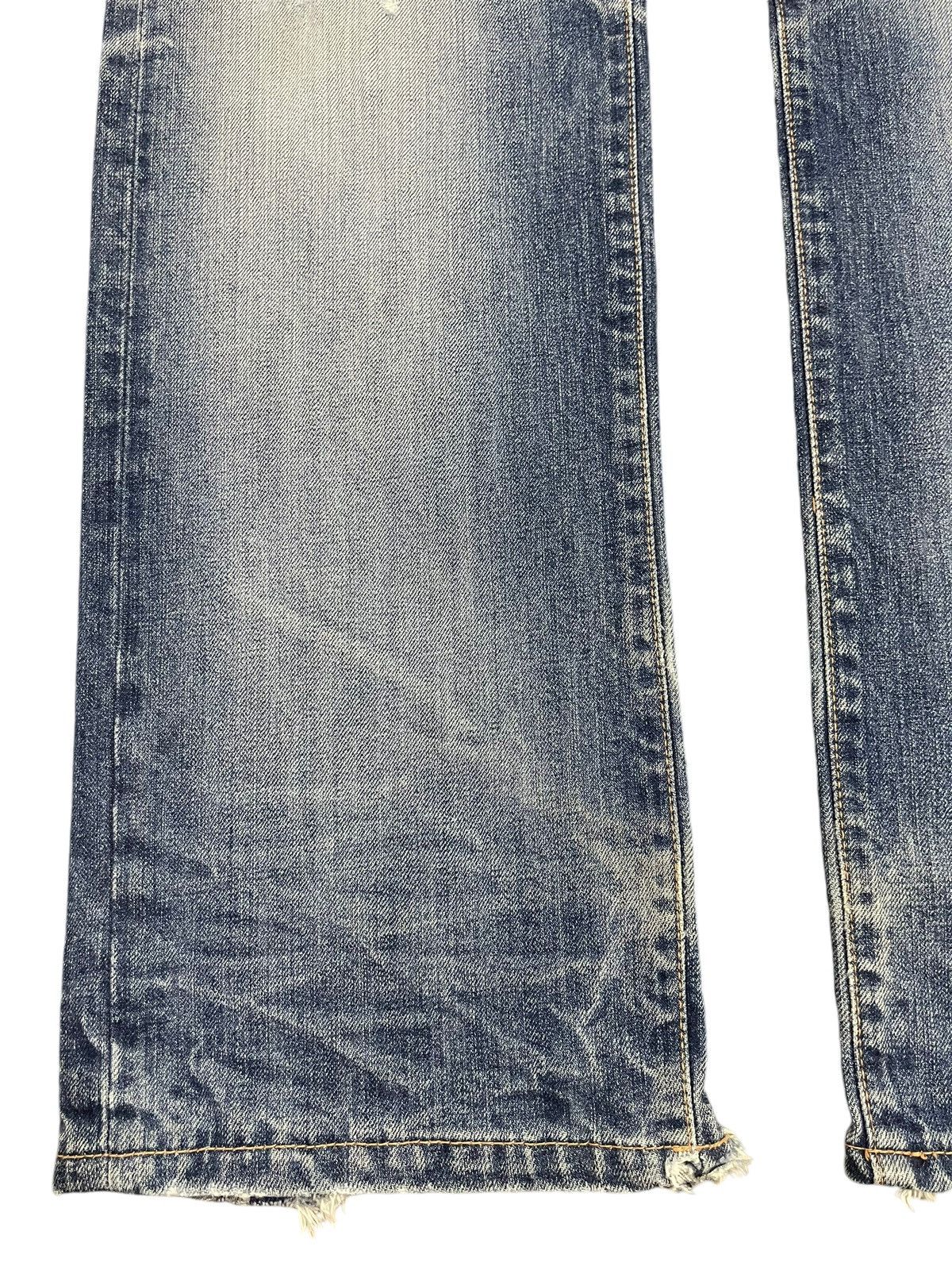 Denime Vintage Japanese A.V.H Bleached Style Distress Loose Jeans Size US 34 / EU 50 - 7 Thumbnail