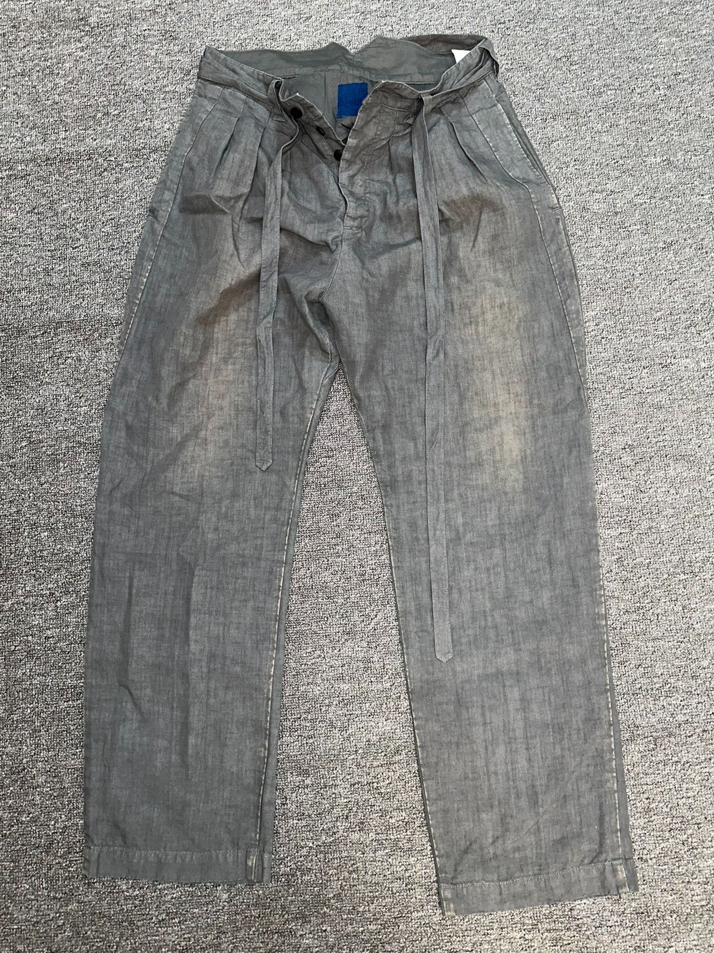 Visvim visvim ict hakama linen distressed pants Size US 28 / EU 44 - 1 Thumbnail