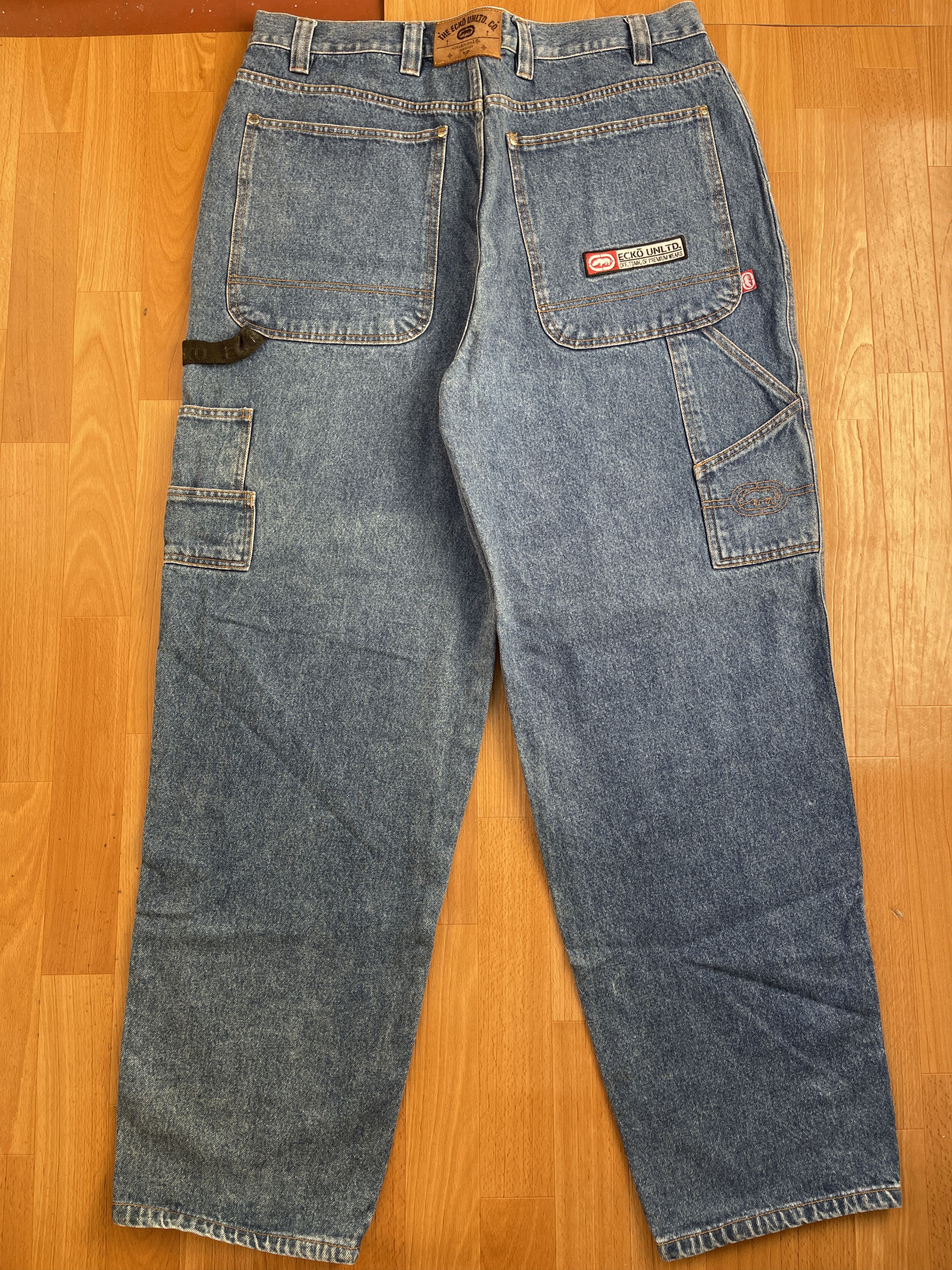 Ecko Unltd. Ecko Unltd jeans, baggy, vintage 90s hip hop skater Y2K W 36 Size US 36 / EU 52 - 1 Thumbnail