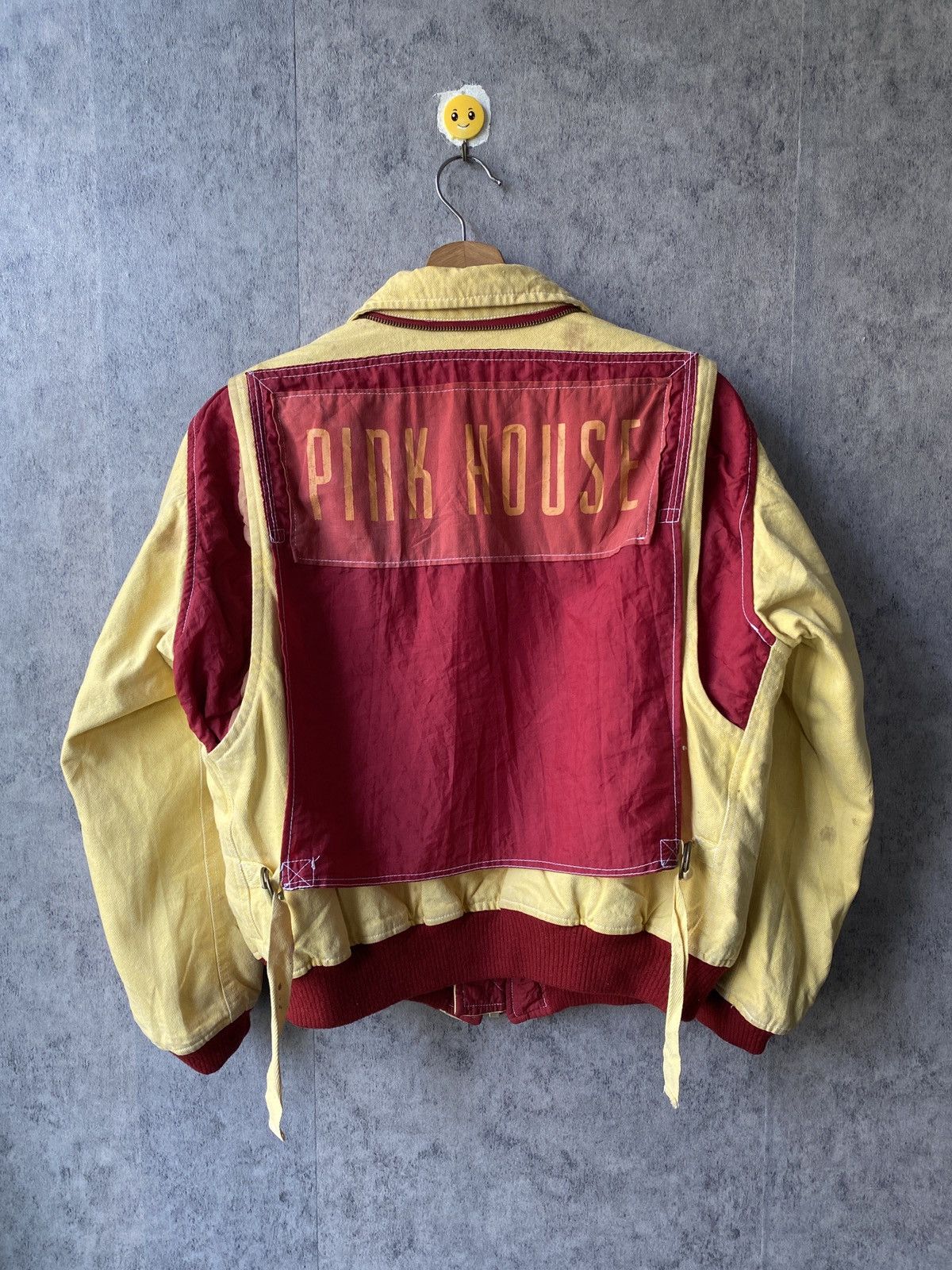 Pink House 1990s Pink House Denim Bomber Jacket Size US M / EU 48-50 / 2 - 4 Thumbnail